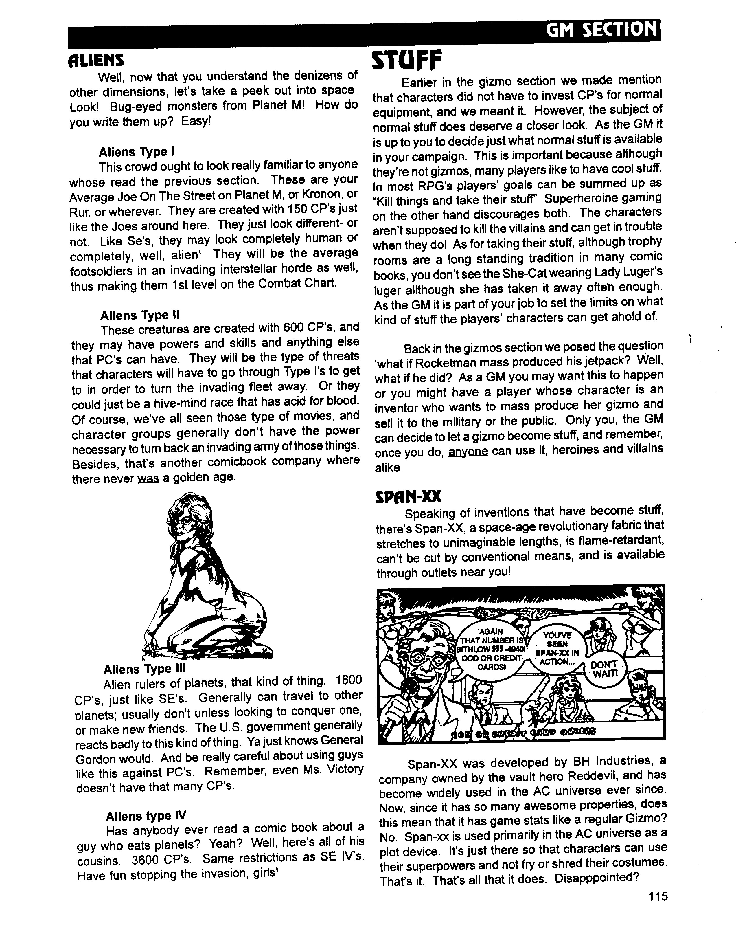 Read online Superbabes: The Femforce Role-Playing Game comic -  Issue # TPB - 117