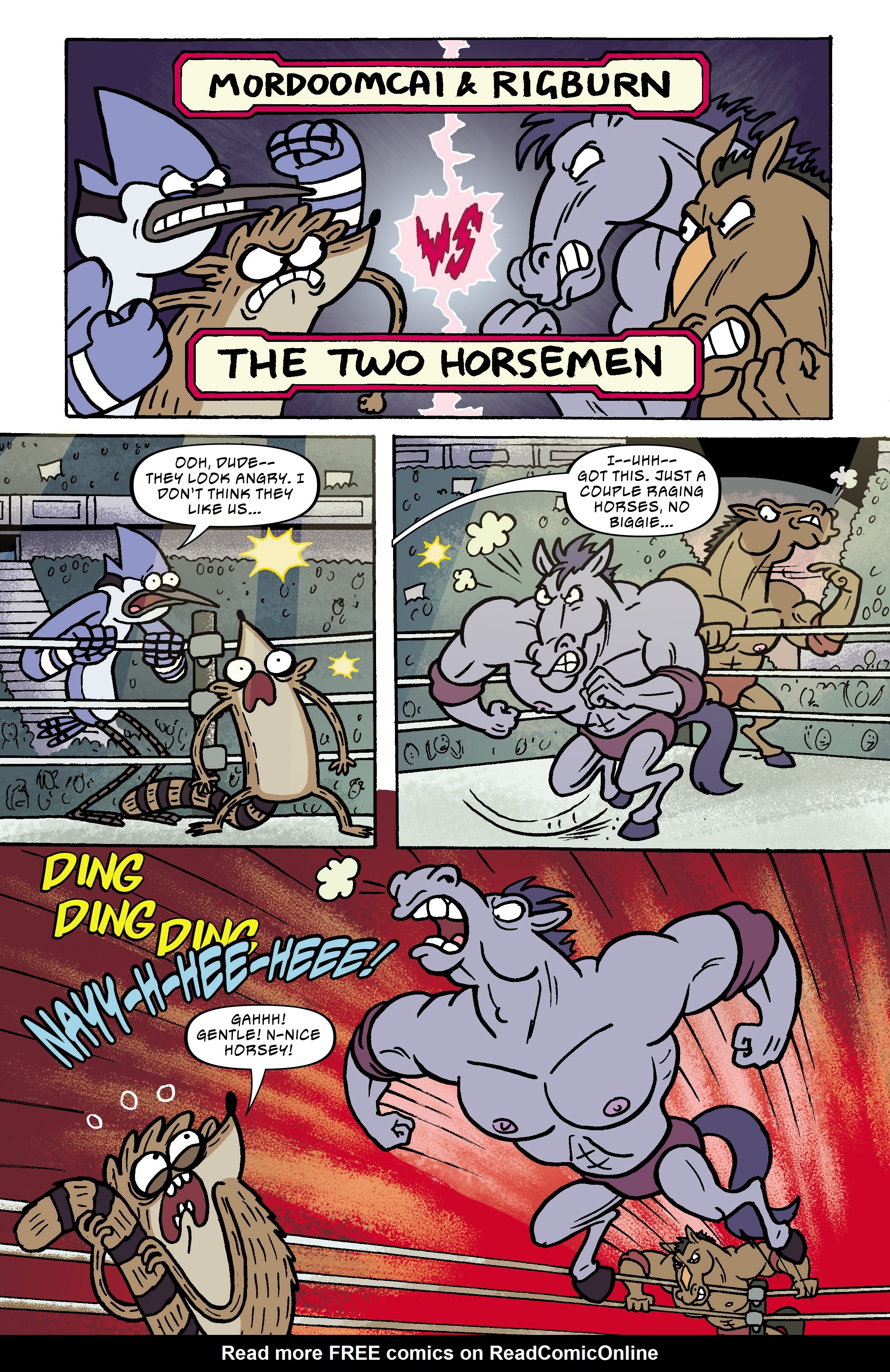 Read online Regular Show: Wrasslesplosion comic -  Issue # TPB - 47