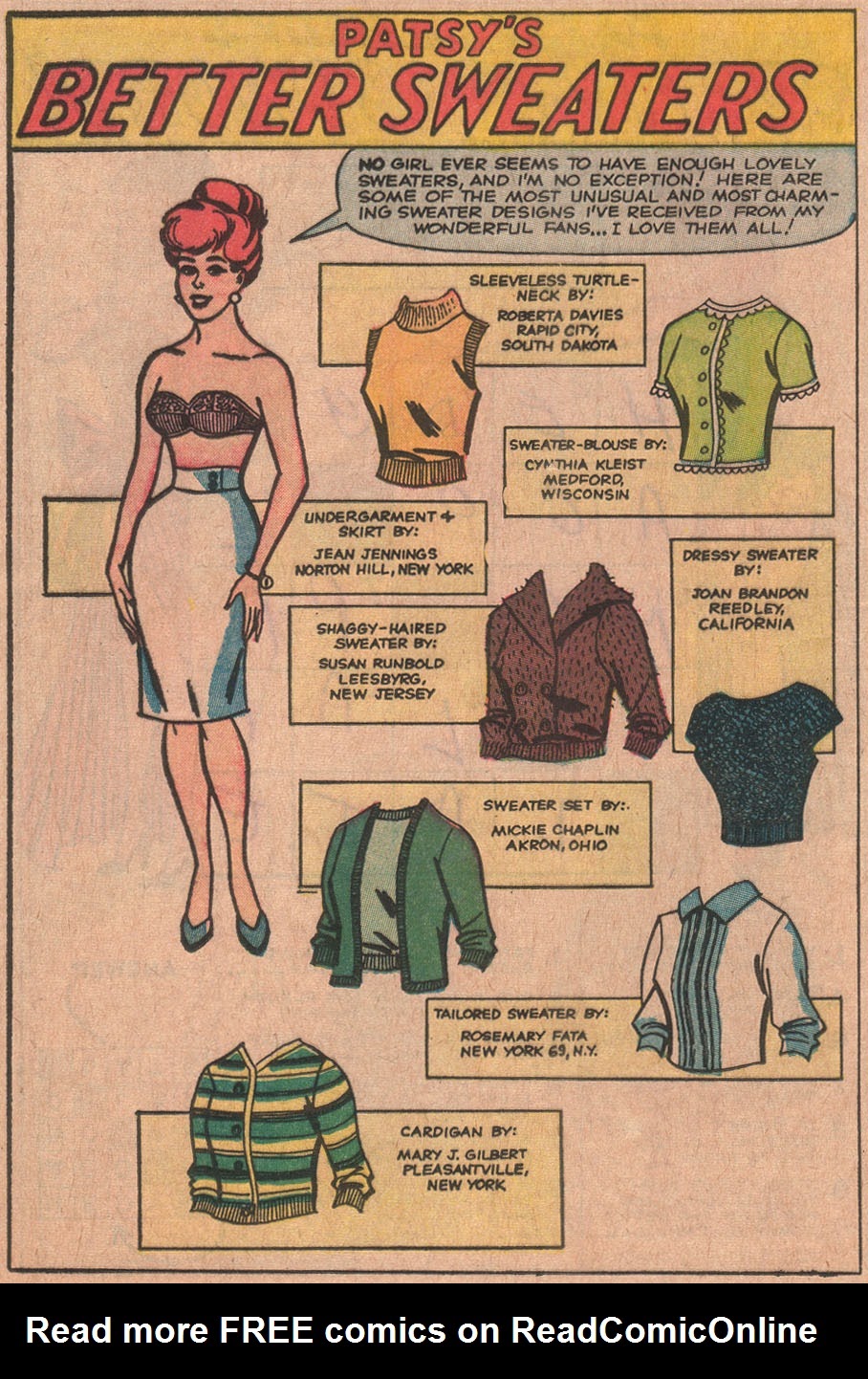 Read online Patsy Walker's Fashion Parade comic -  Issue # Full - 16