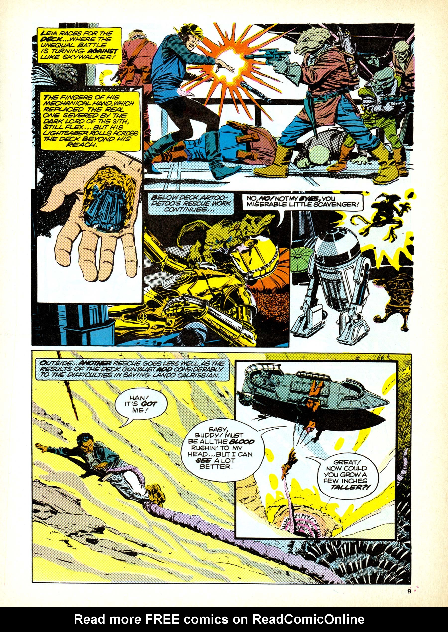 Read online Return of the Jedi comic -  Issue #151 - 9