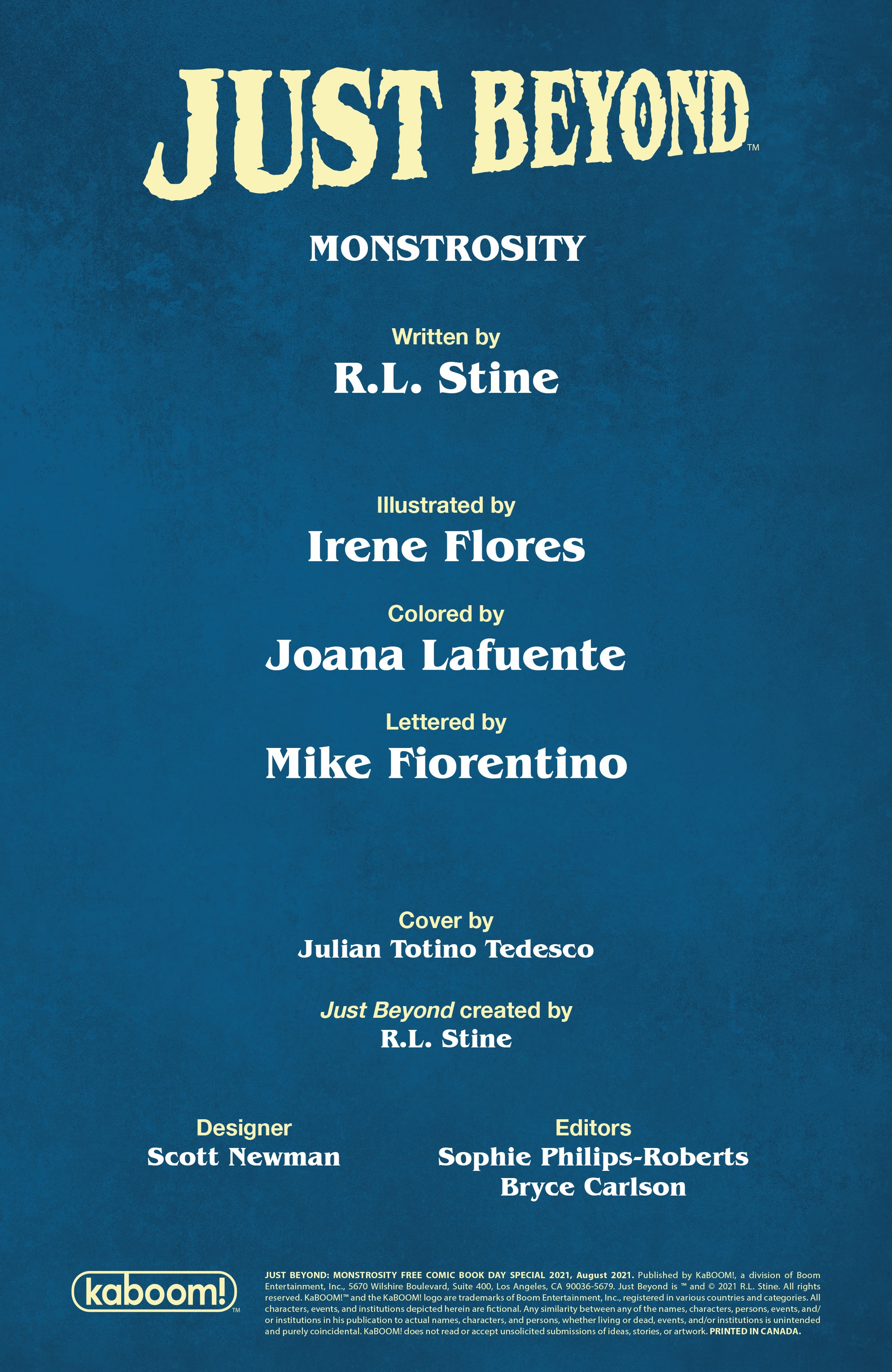 Read online Free Comic Book Day 2021 comic -  Issue # Just Beyond - Monstrosity - 2
