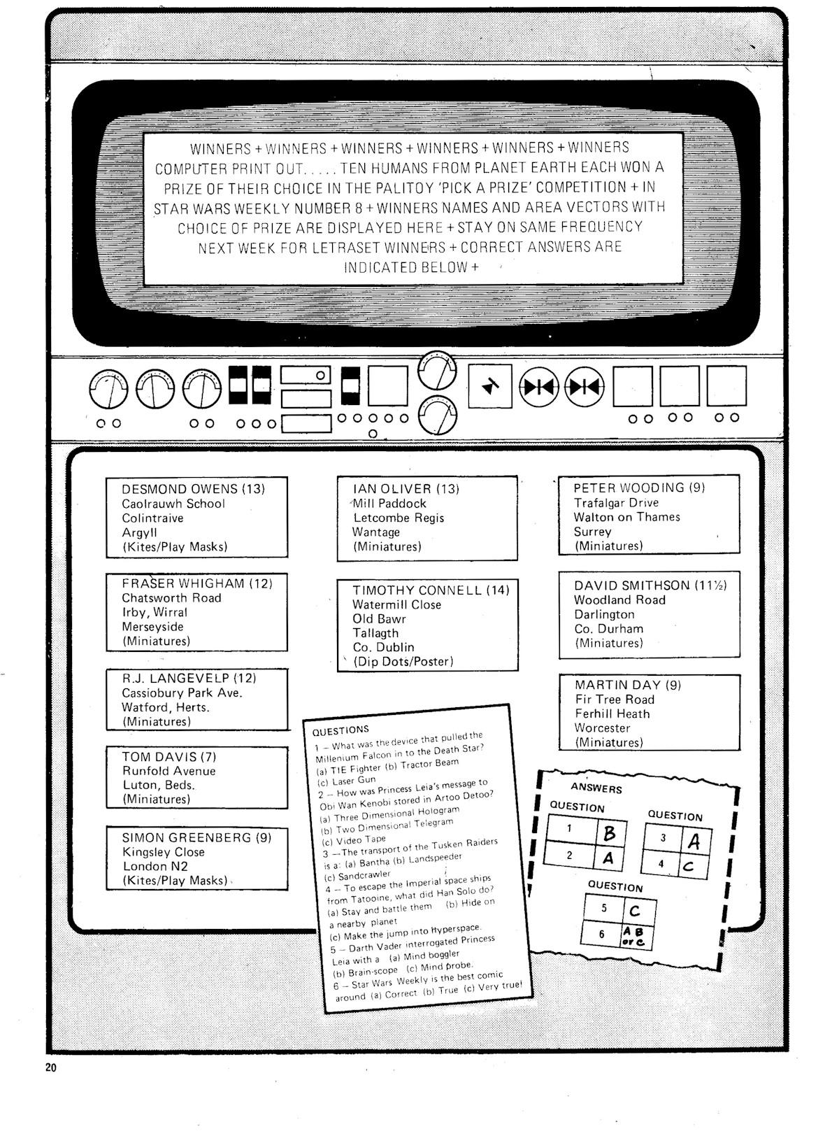 Read online Star Wars Weekly comic -  Issue #19 - 20