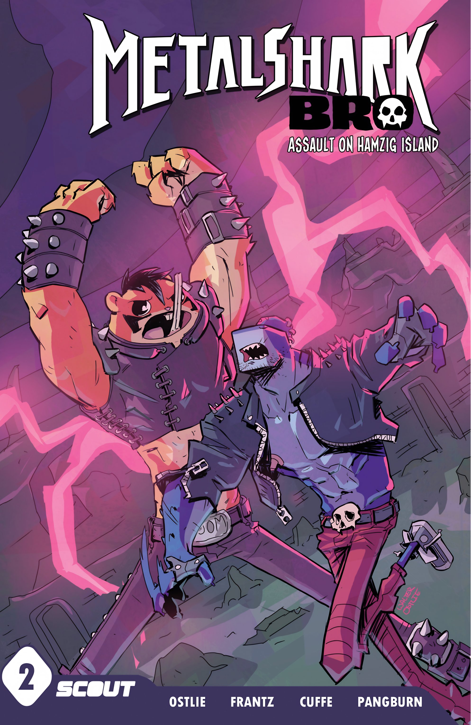 Read online Metalshark Bro: Assault On Hamzig Island comic -  Issue # TPB - 1