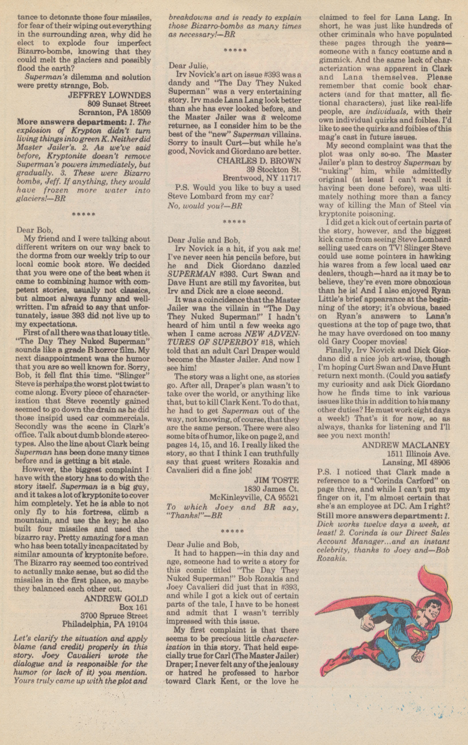 Read online Superman (1939) comic -  Issue #397 - 31