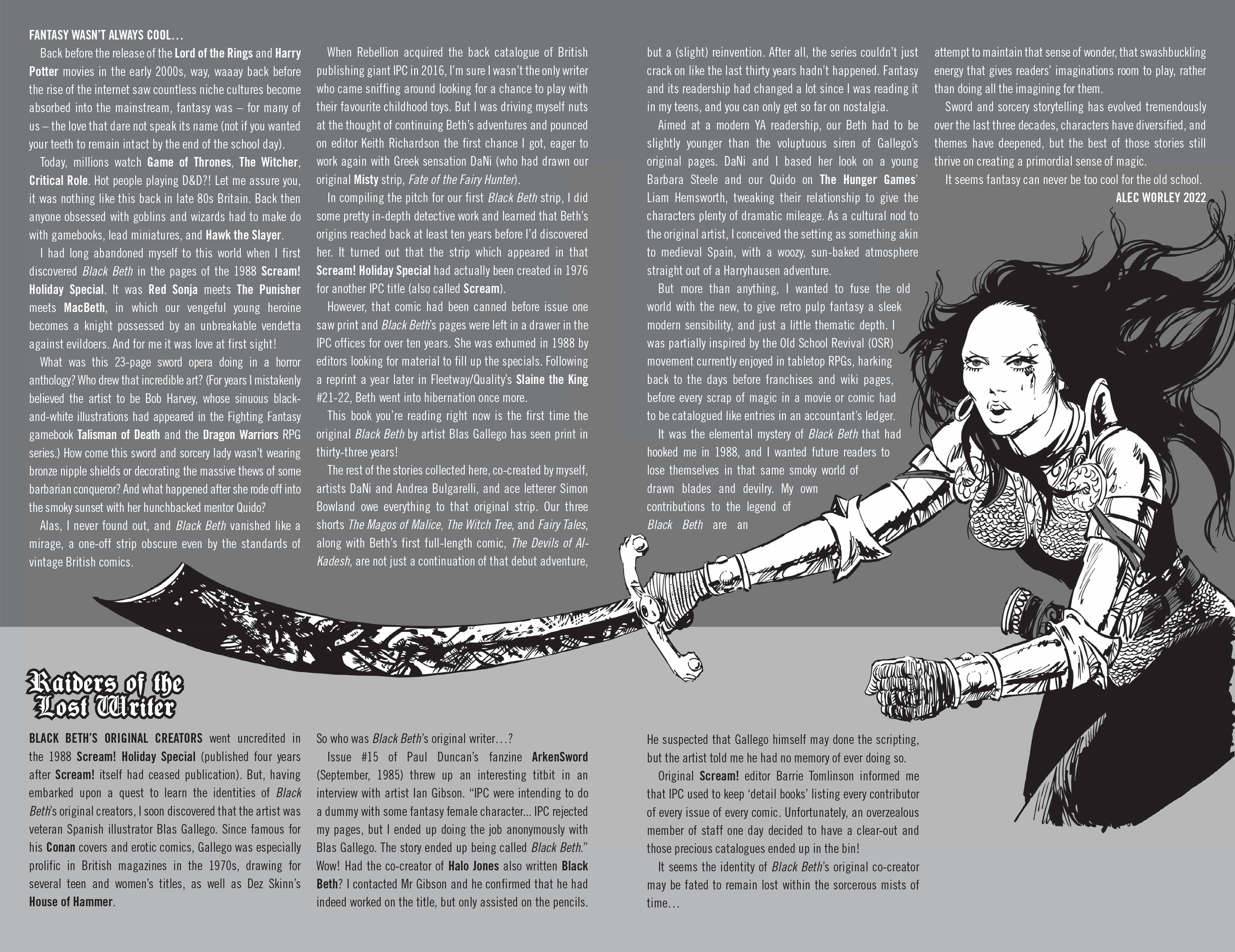 Read online Black Beth: Vengeance be thy name comic -  Issue # TPB - 4