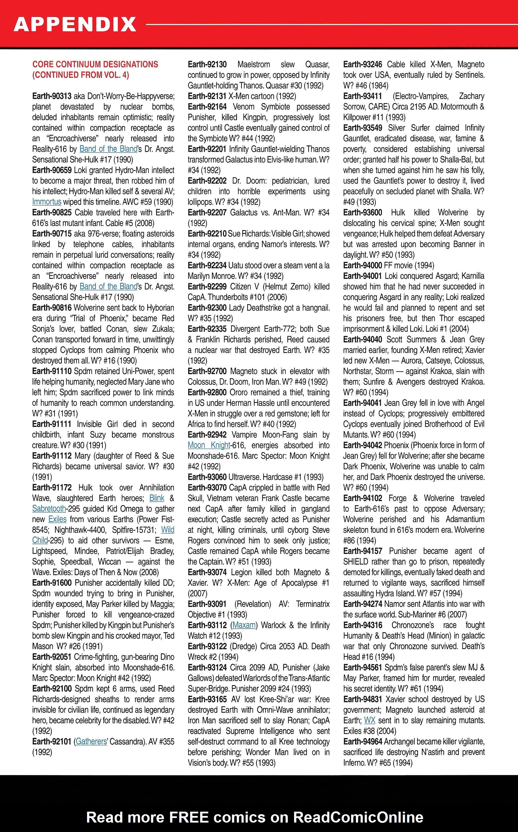 Read online Official Handbook of the Marvel Universe A to Z comic -  Issue # TPB 5 (Part 2) - 138