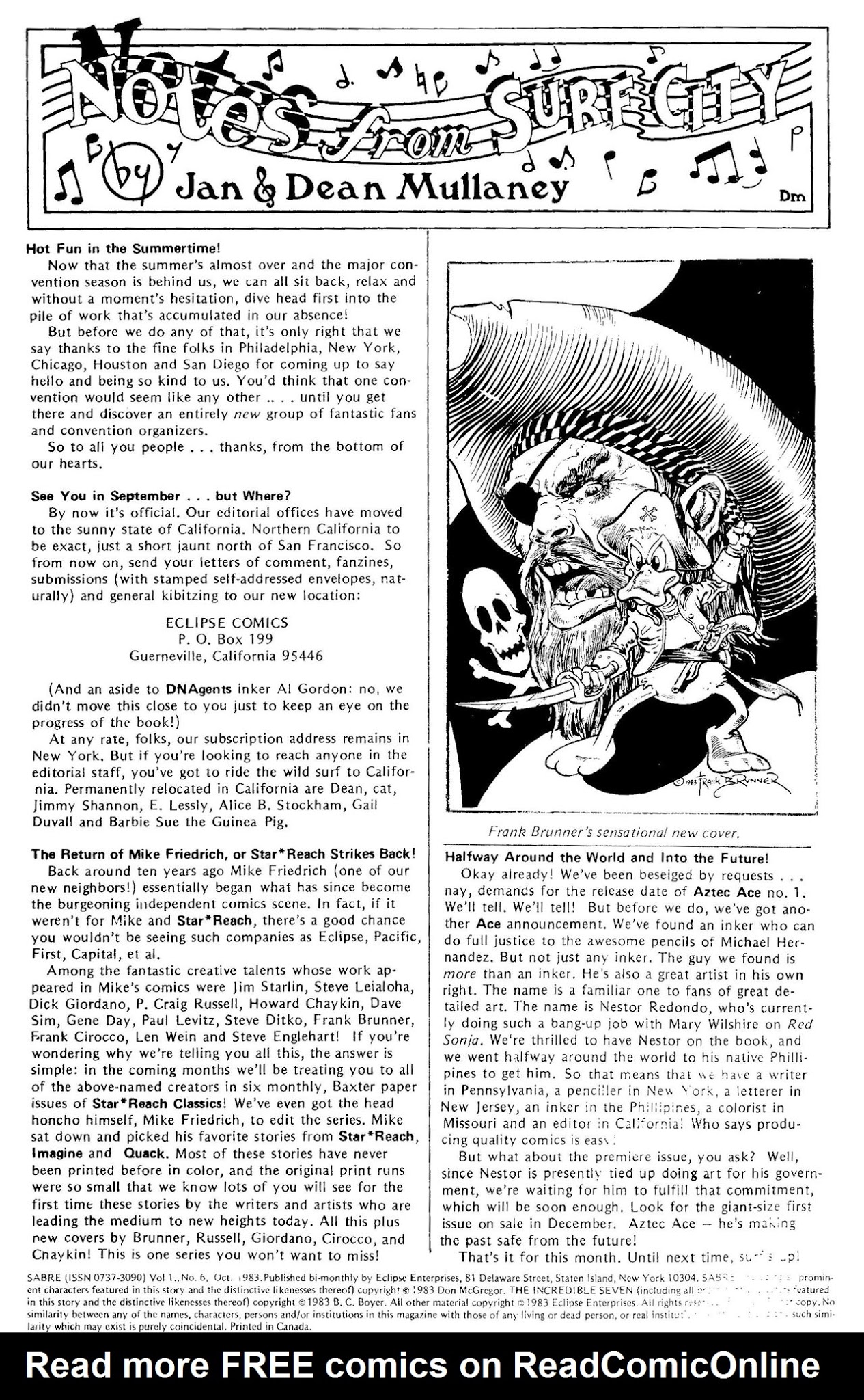 Read online Sabre comic -  Issue #6 - 2