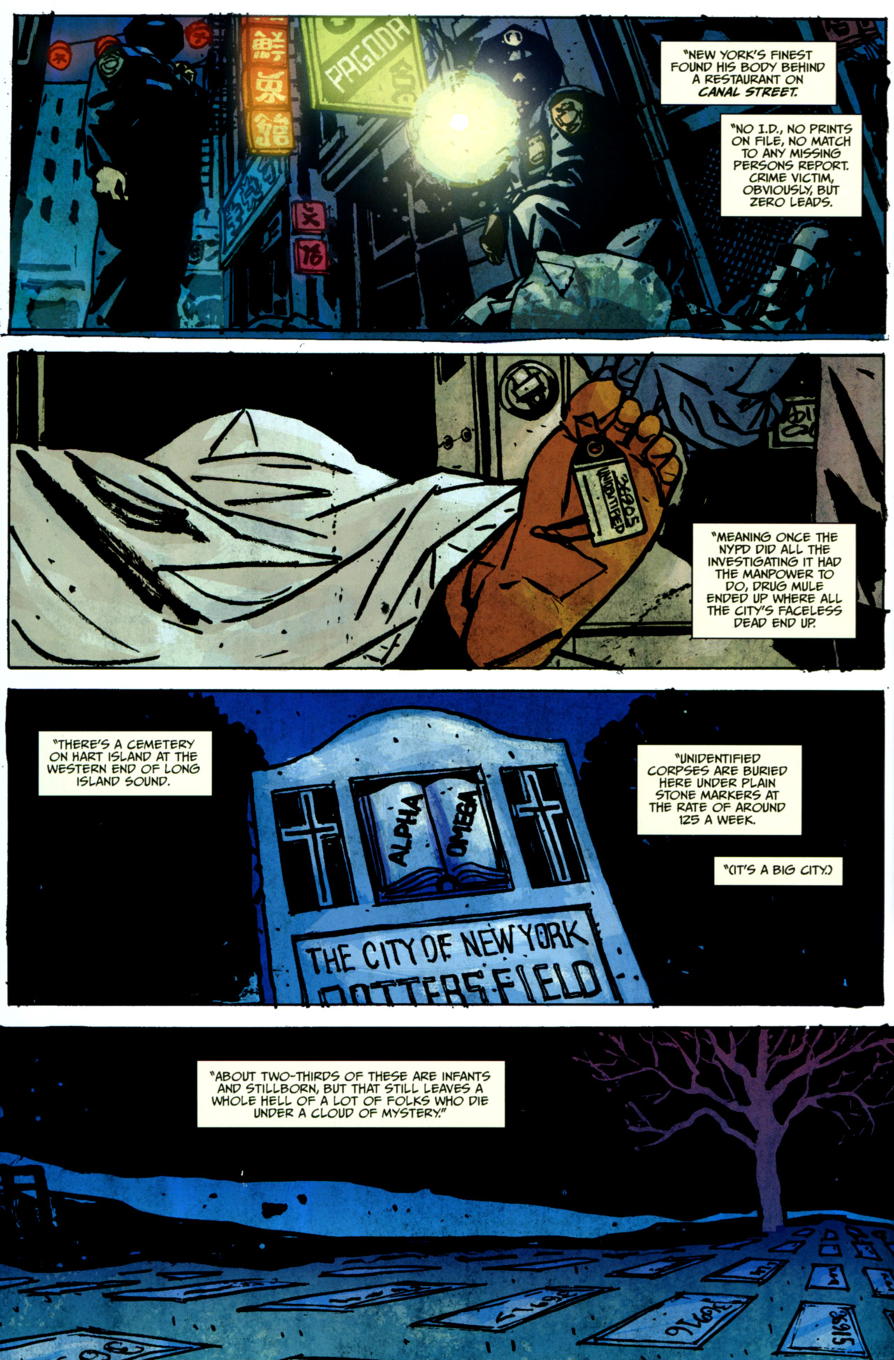 Read online Potter's Field comic -  Issue #1 - 4