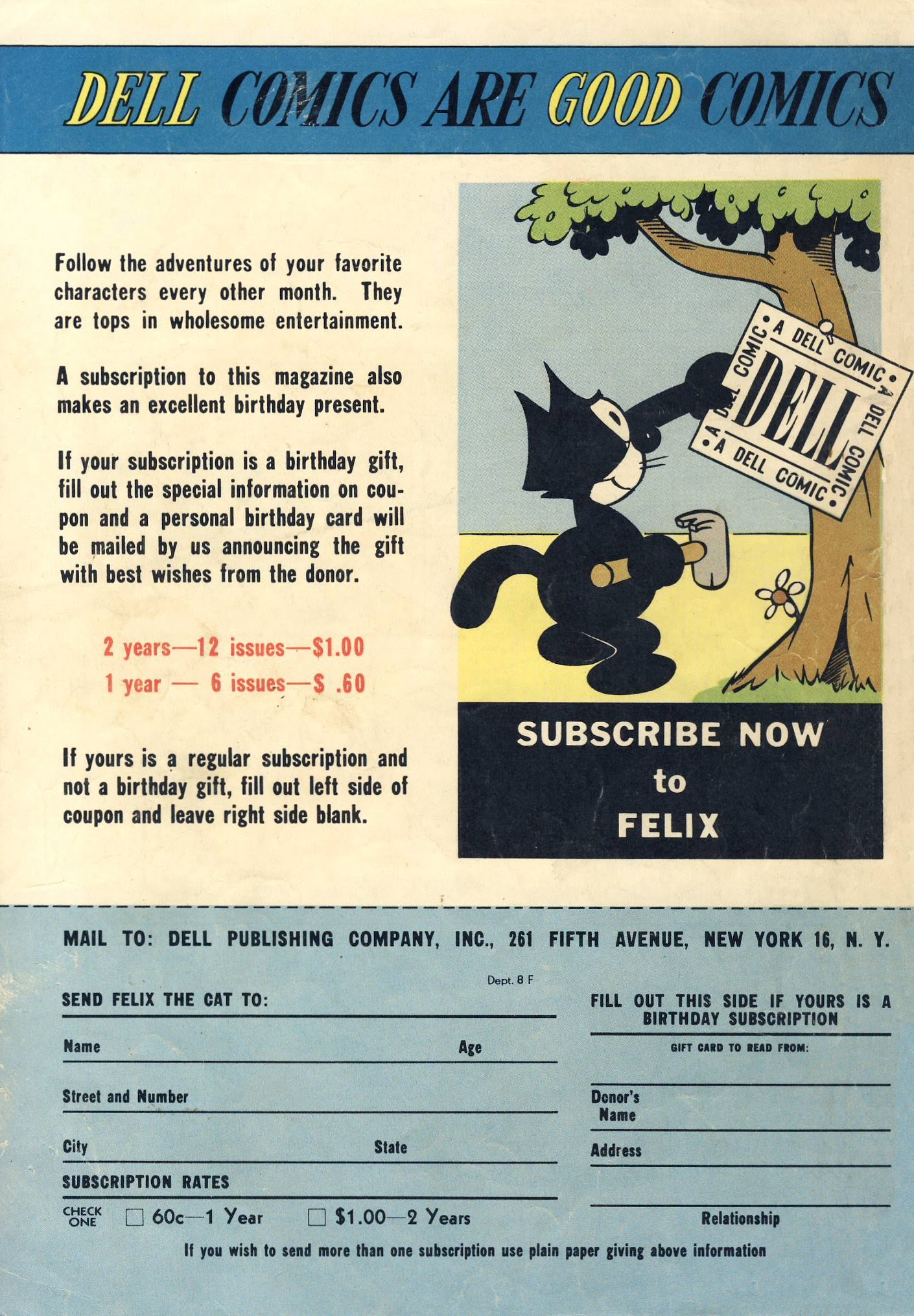 Read online Felix the Cat (1948) comic -  Issue #10 - 52