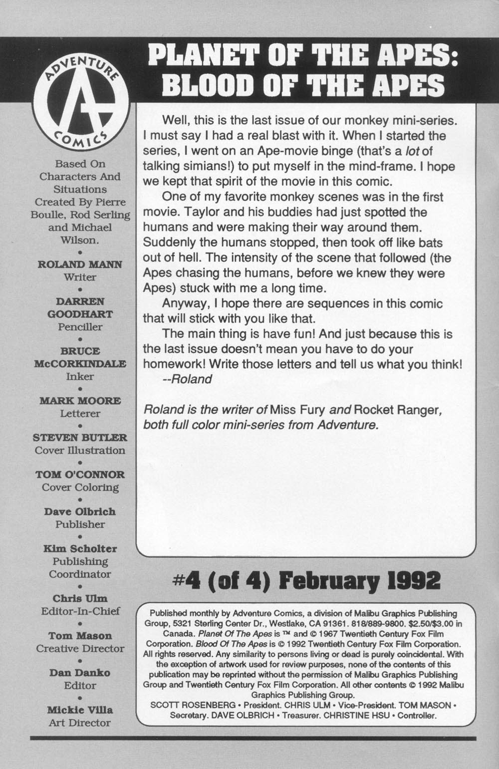 Read online Planet of the Apes: Blood of the Apes comic -  Issue #4 - 2