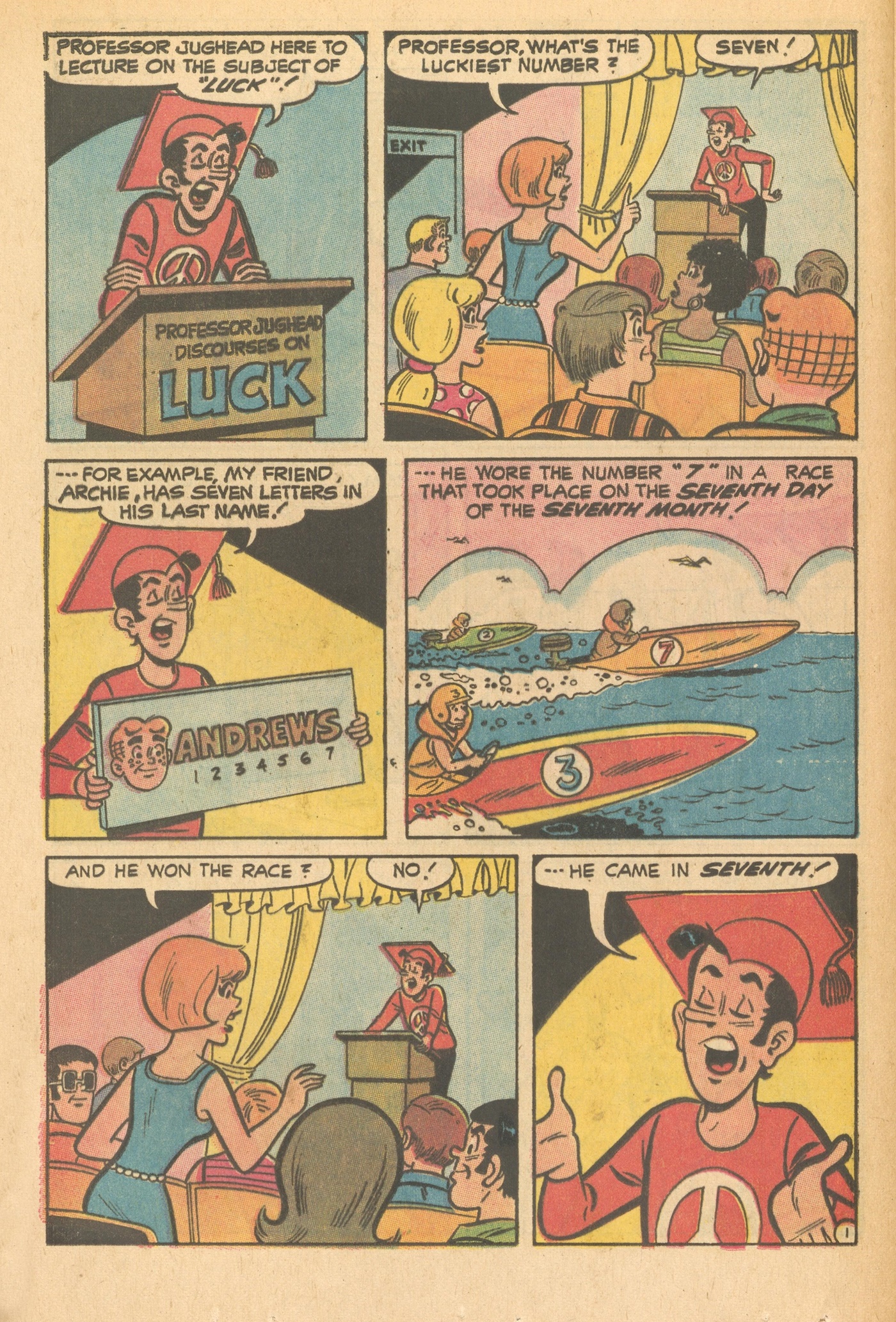 Read online Jughead's Jokes comic -  Issue #27 - 35