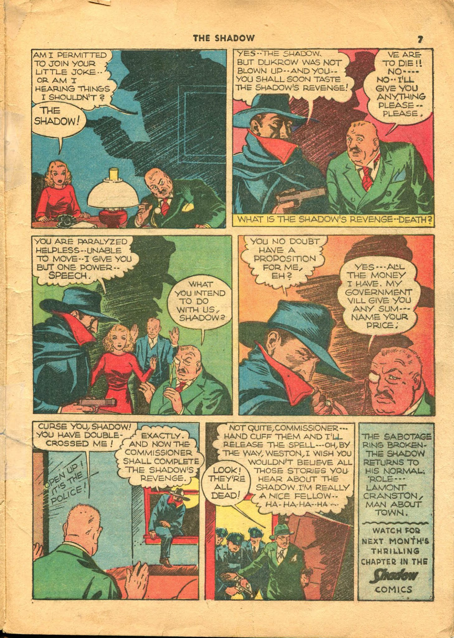 Read online Shadow Comics comic -  Issue #1 - 4