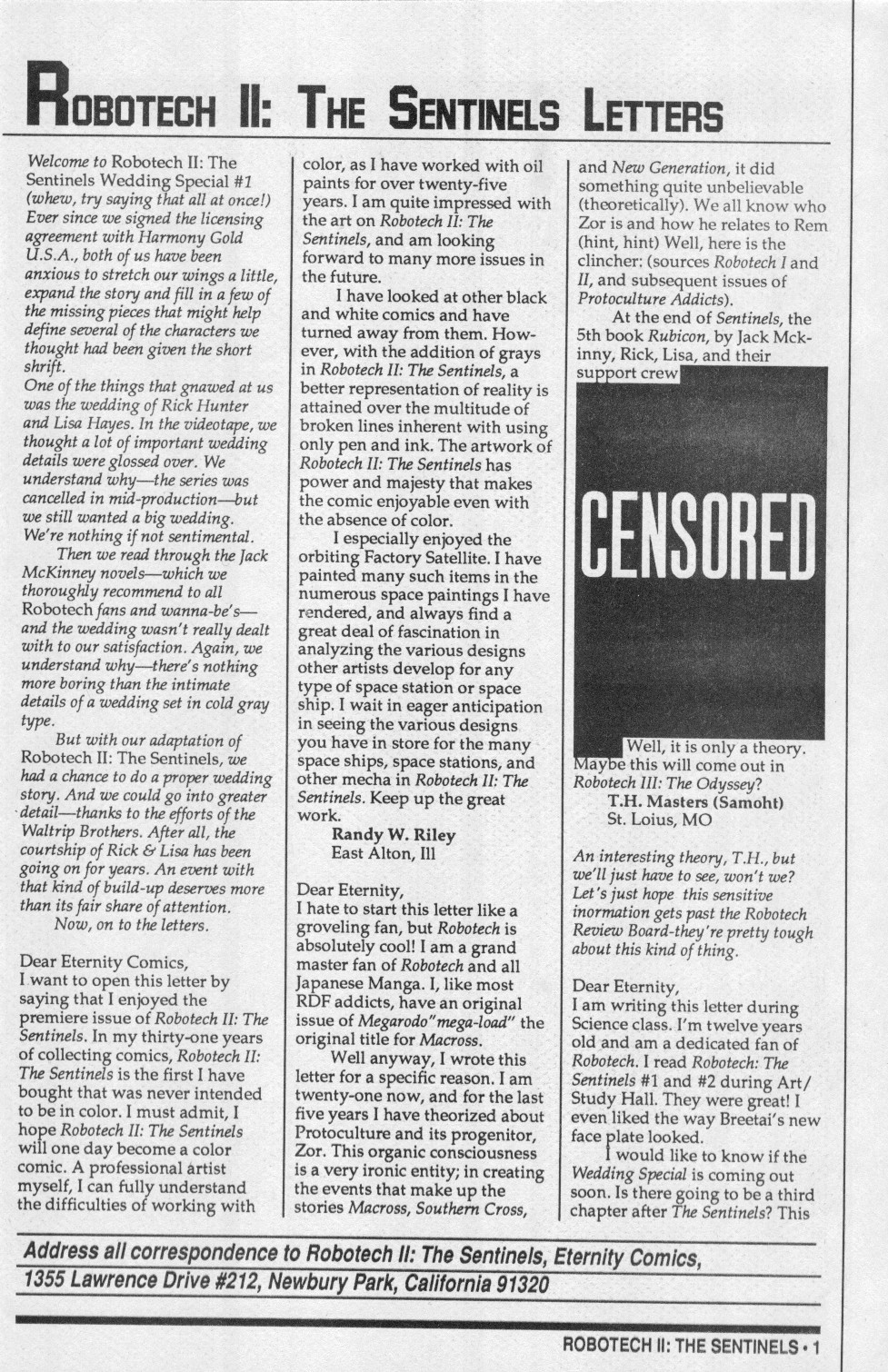 Read online Robotech II: The Sentinels comic -  Issue # _Wedding Special 1 - 25