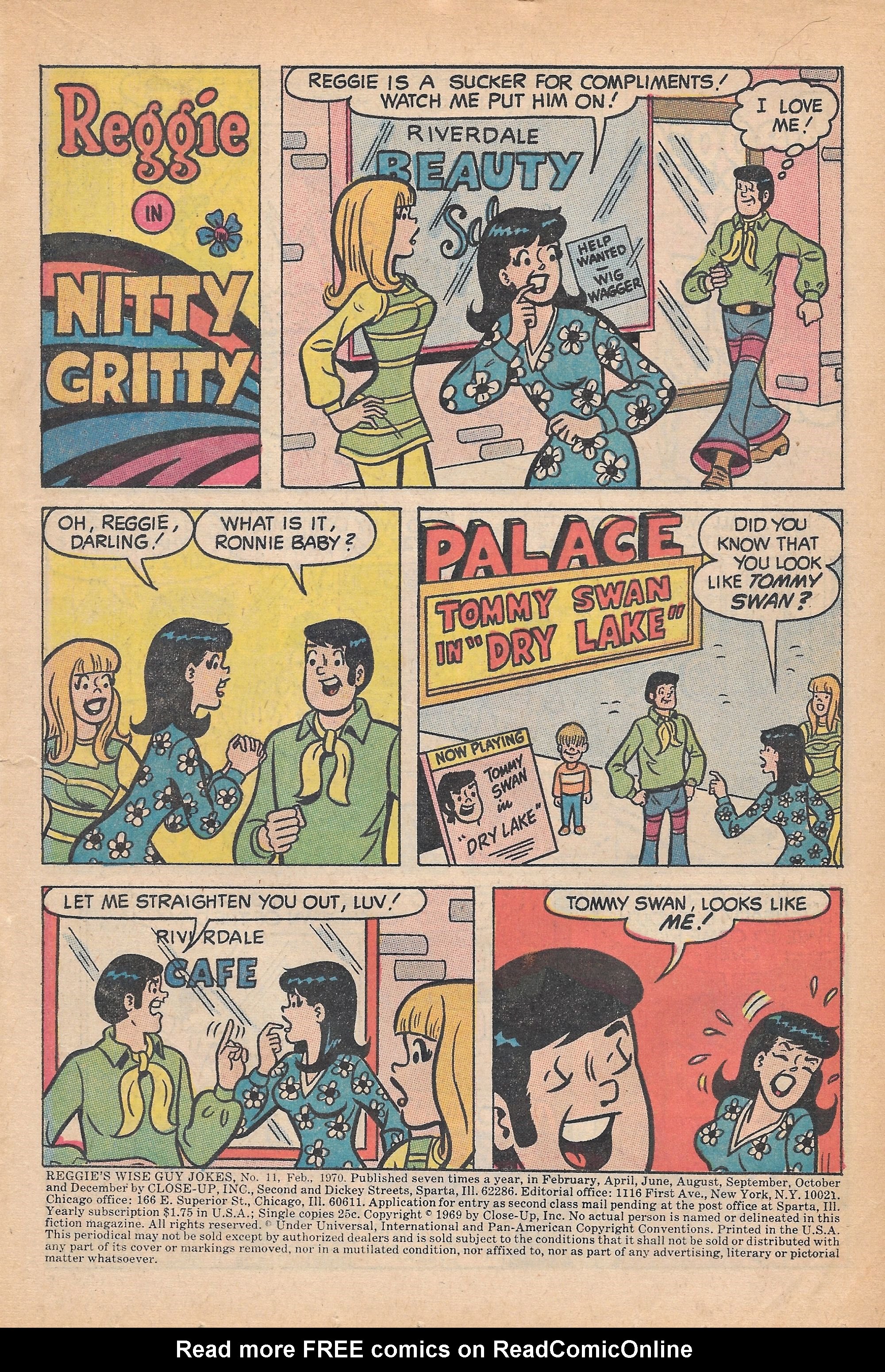 Read online Reggie's Wise Guy Jokes comic -  Issue #11 - 3
