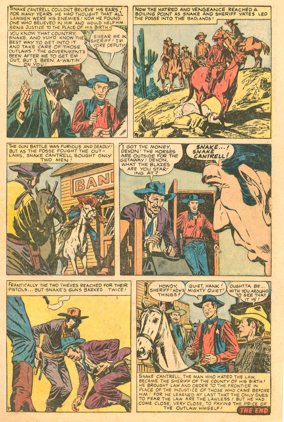 Read online Western Thrillers (1954) comic -  Issue #4 - 9