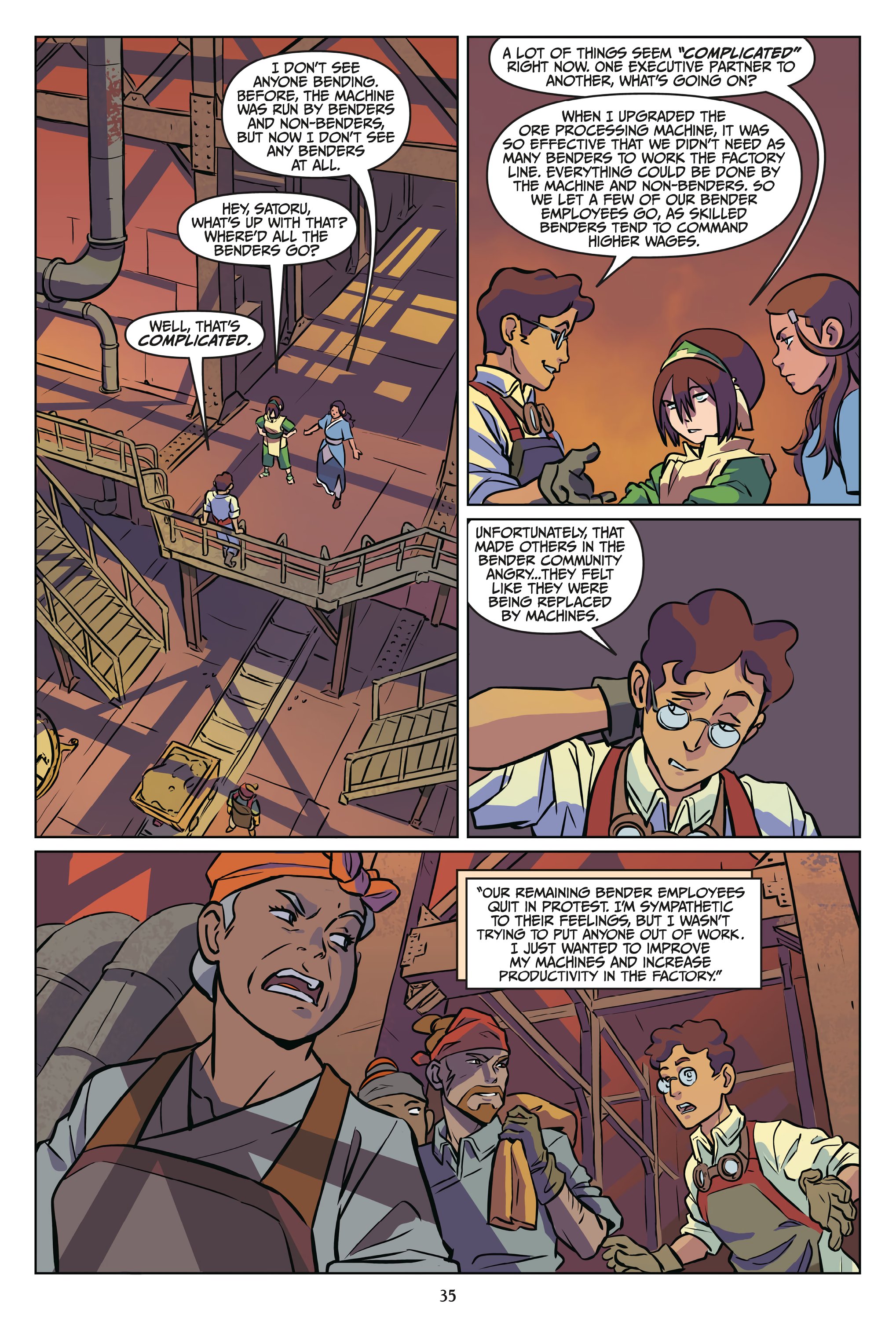 Read online Nickelodeon Avatar: The Last Airbender - Imbalance comic -  Issue # _Omnibus (Part 1) - 36