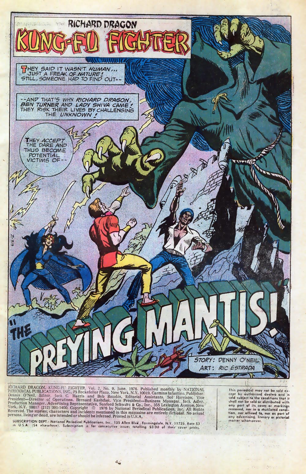 Read online Richard Dragon, Kung-Fu Fighter comic -  Issue #9 - 2