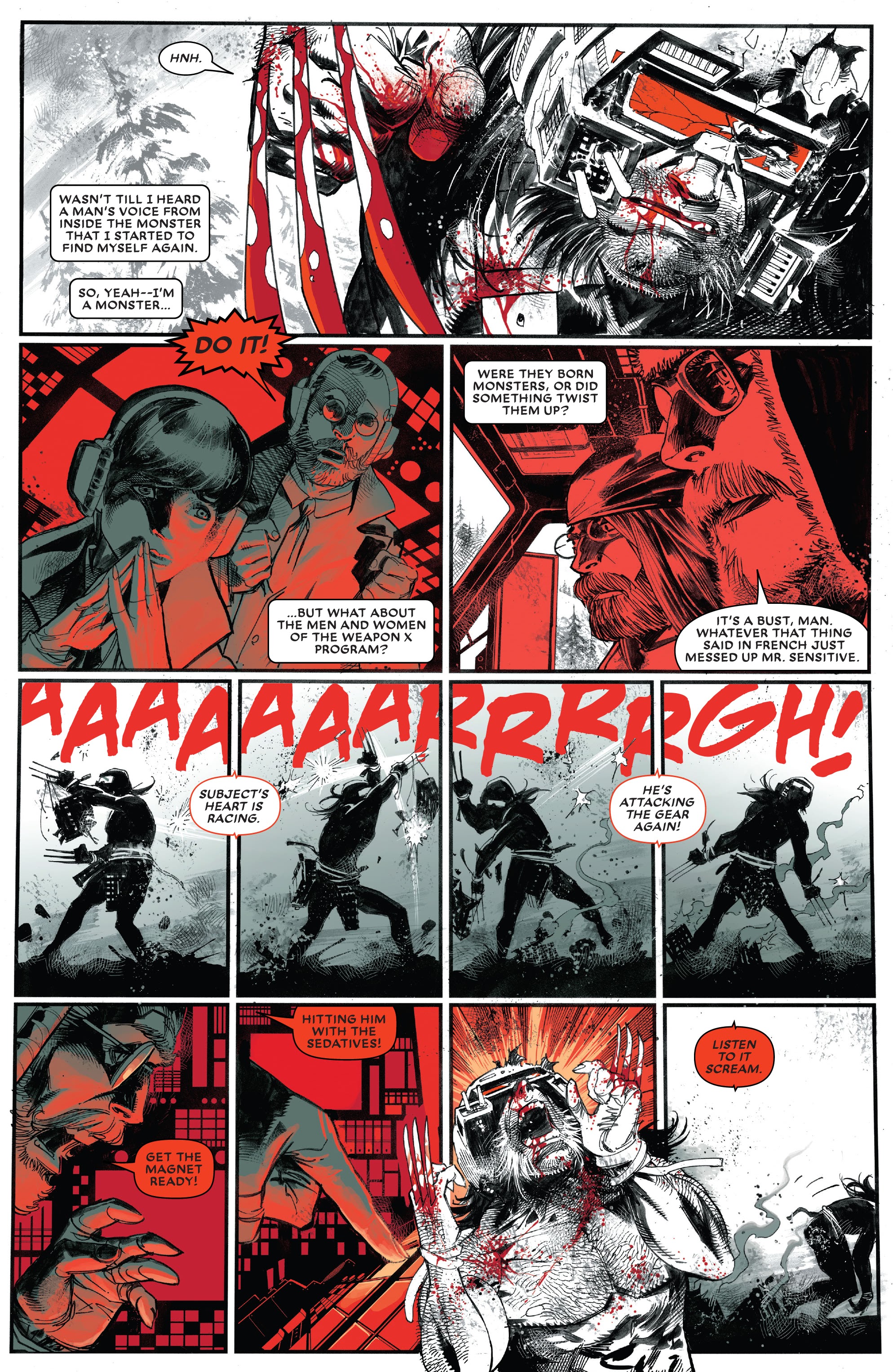 Read online Wolverine: Black, White & Blood comic -  Issue #1 - 7