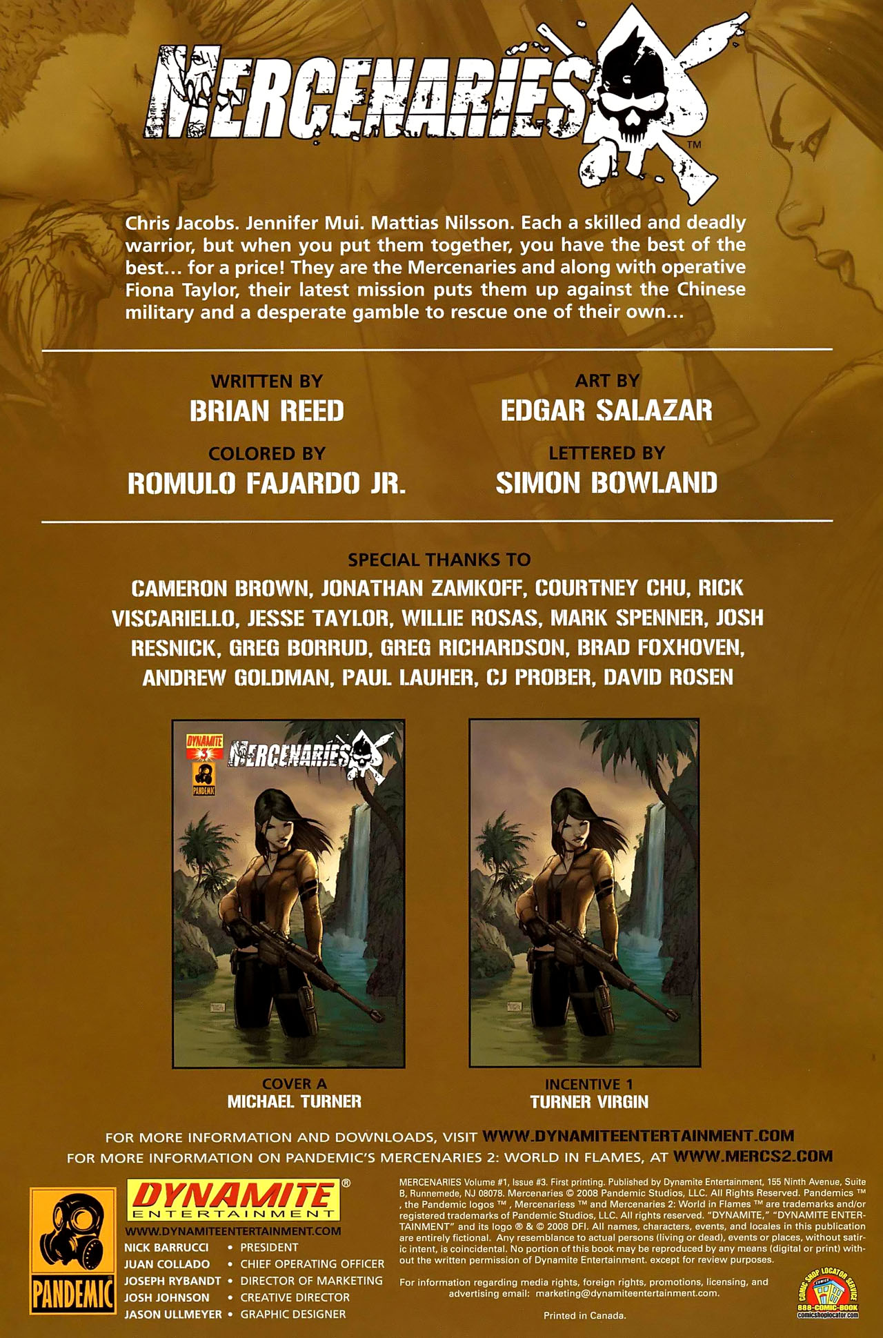 Read online Mercenaries comic -  Issue #3 - 2