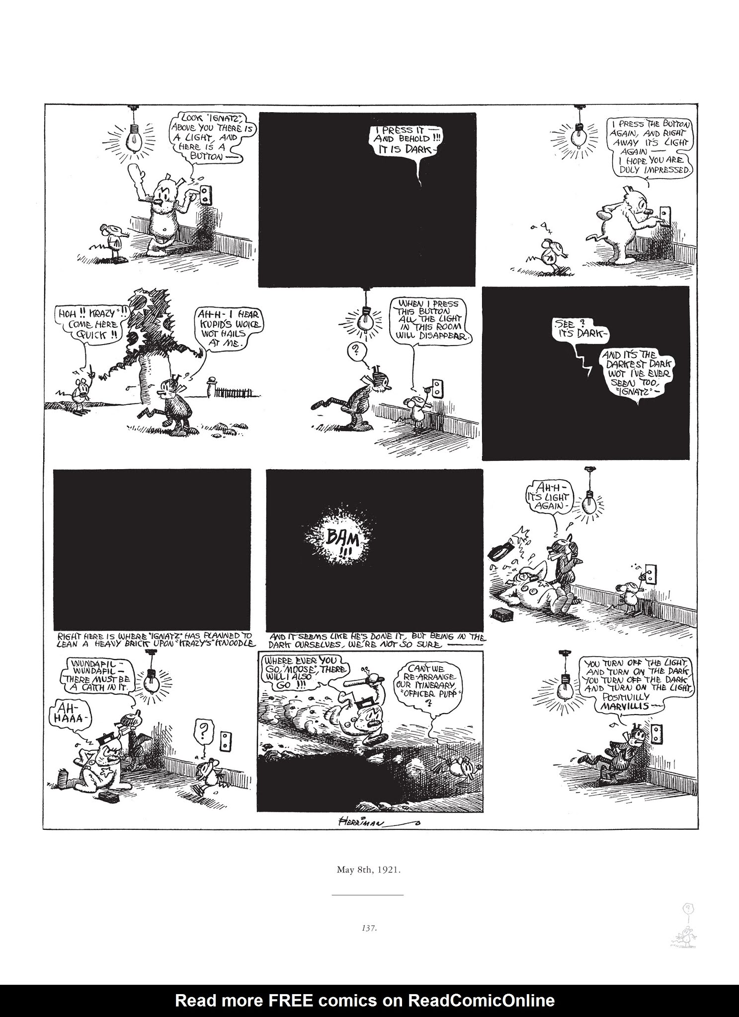 Read online Krazy & Ignatz comic -  Issue # TPB 2 - 137