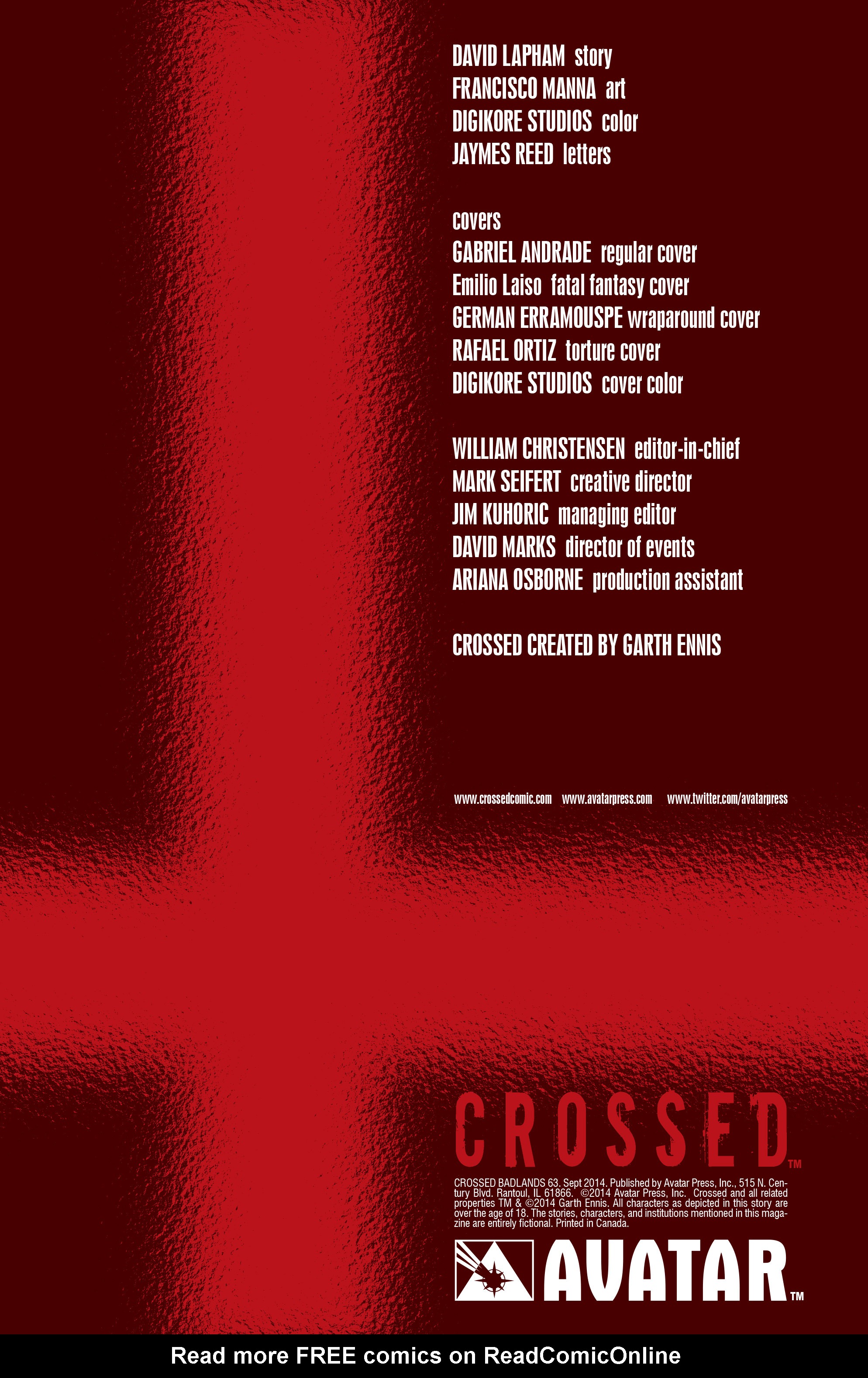 Read online Crossed: Badlands comic -  Issue #63 - 6