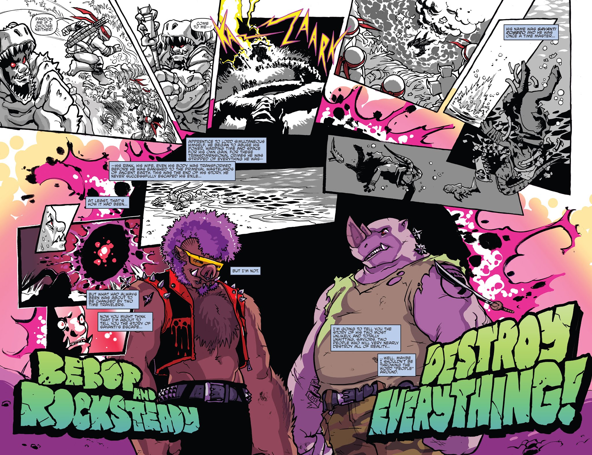 Read online Teenage Mutant Ninja Turtles: Bebop & Rocksteady Hit the Road comic -  Issue #1 - 25