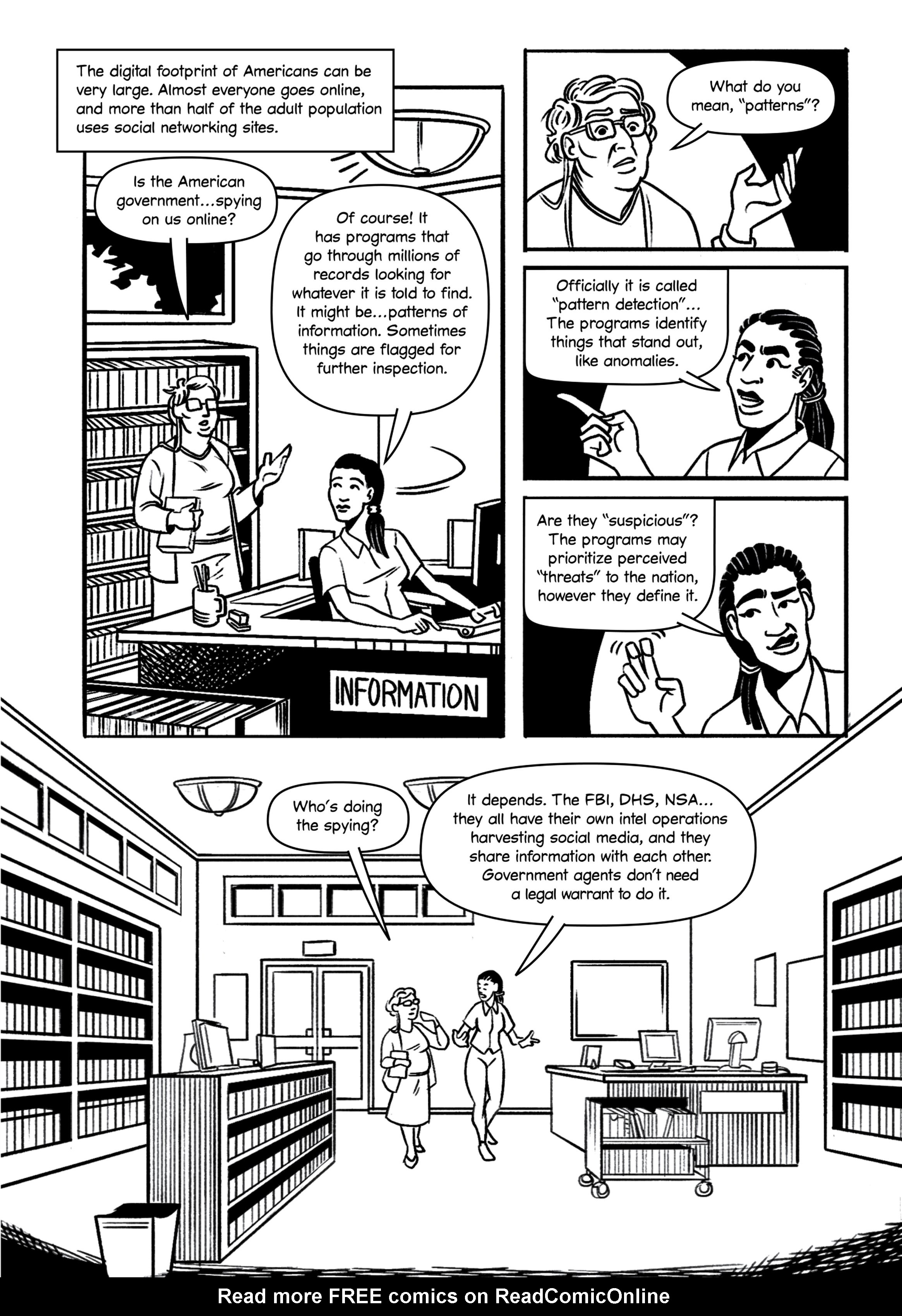Read online The Machine Never Blinks: A Graphic History of Spying and Surveillance comic -  Issue # TPB - 129
