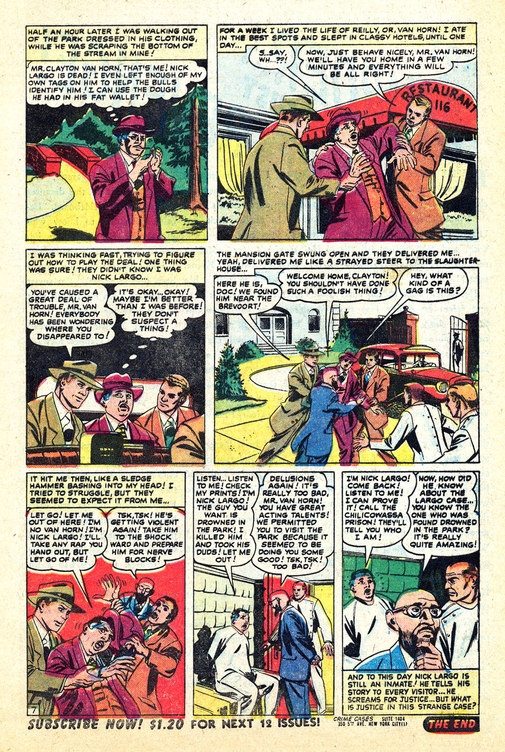 Read online Crime Cases Comics (1951) comic -  Issue #7 - 9