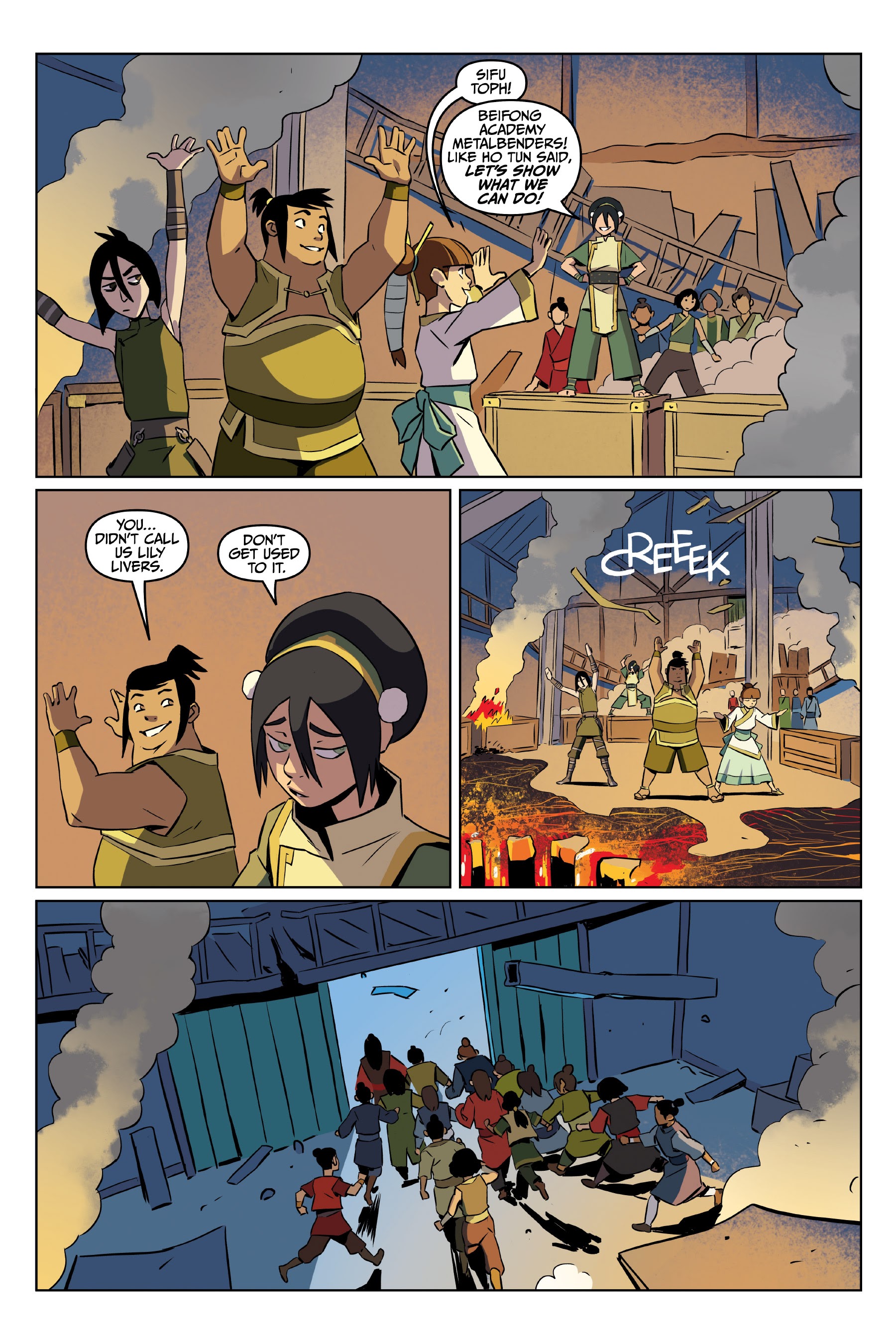 Read online Nickelodeon Avatar: The Last Airbender - Toph Beifong's Metalbending Academy comic -  Issue # TPB - 66