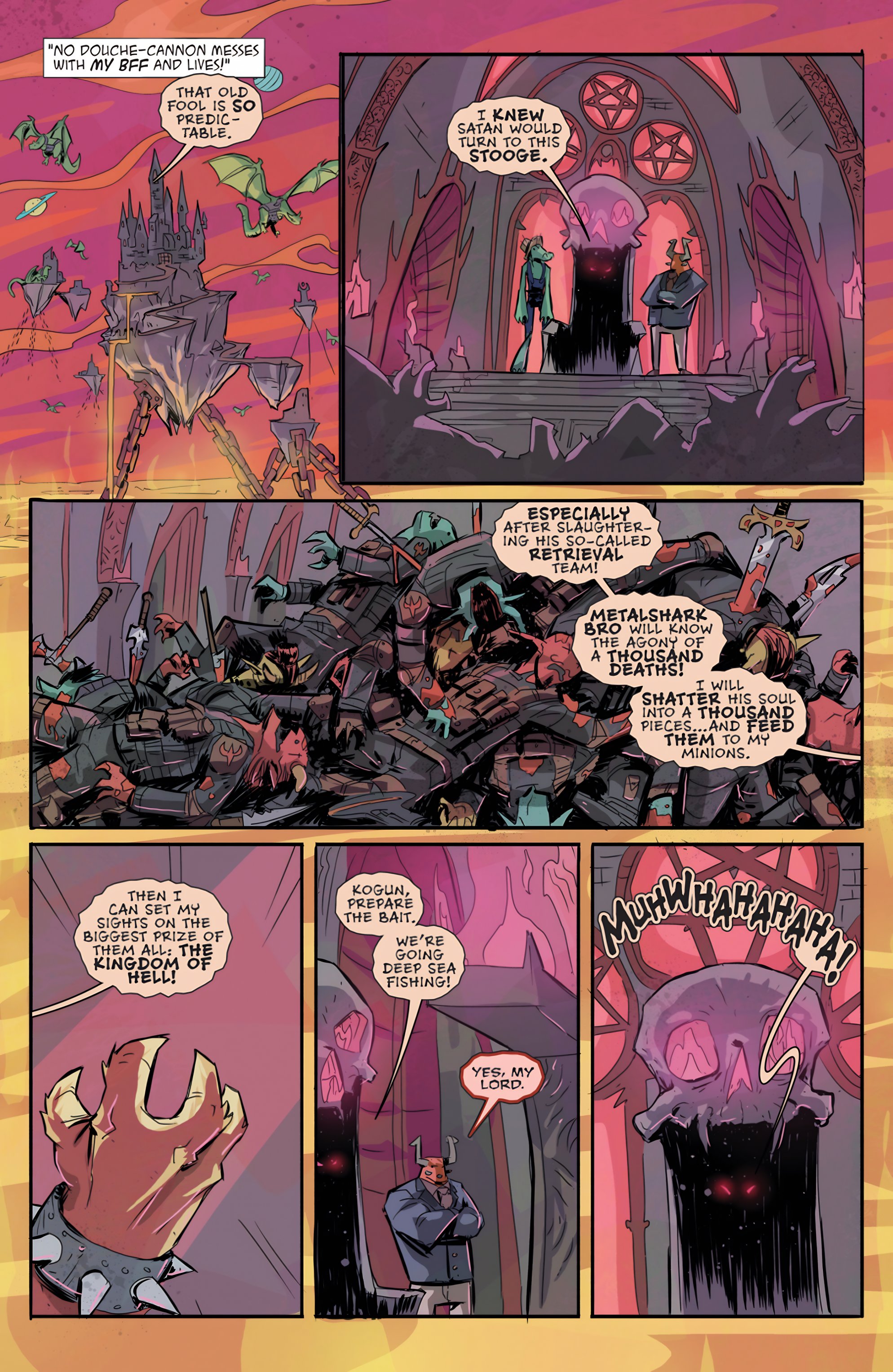 Read online Metalshark Bro: Assault On Hamzig Island comic -  Issue # TPB - 17