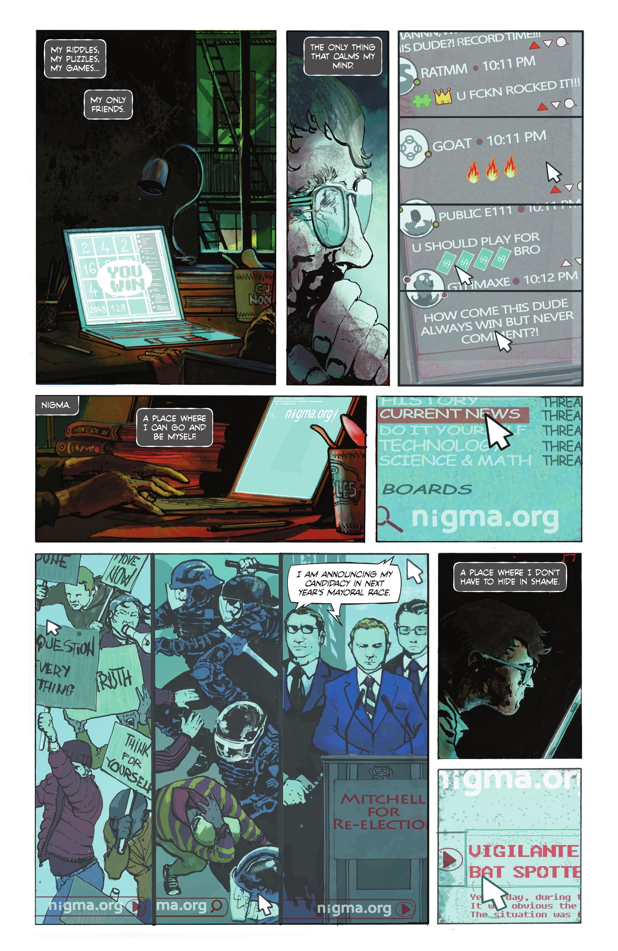 Read online The Riddler: Year One comic -  Issue #1 - 11