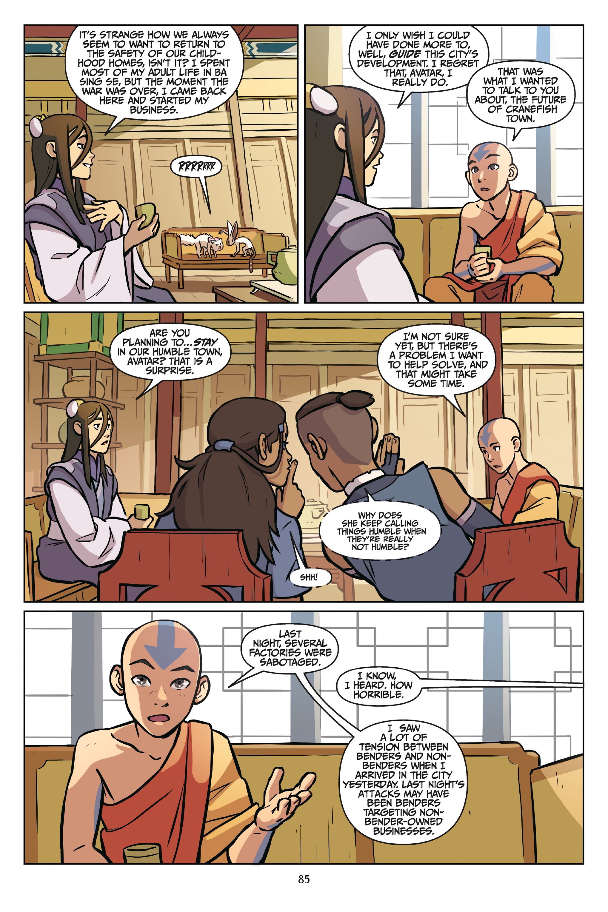 Read online Nickelodeon Avatar: The Last Airbender - Imbalance comic -  Issue # _Omnibus (Part 1) - 86