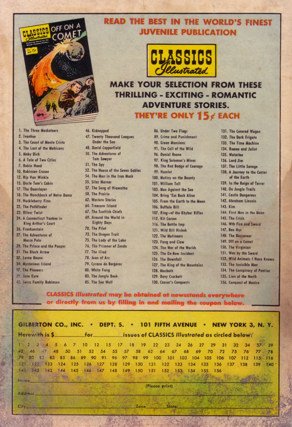 Read online Classics Illustrated comic -  Issue #146 - 52