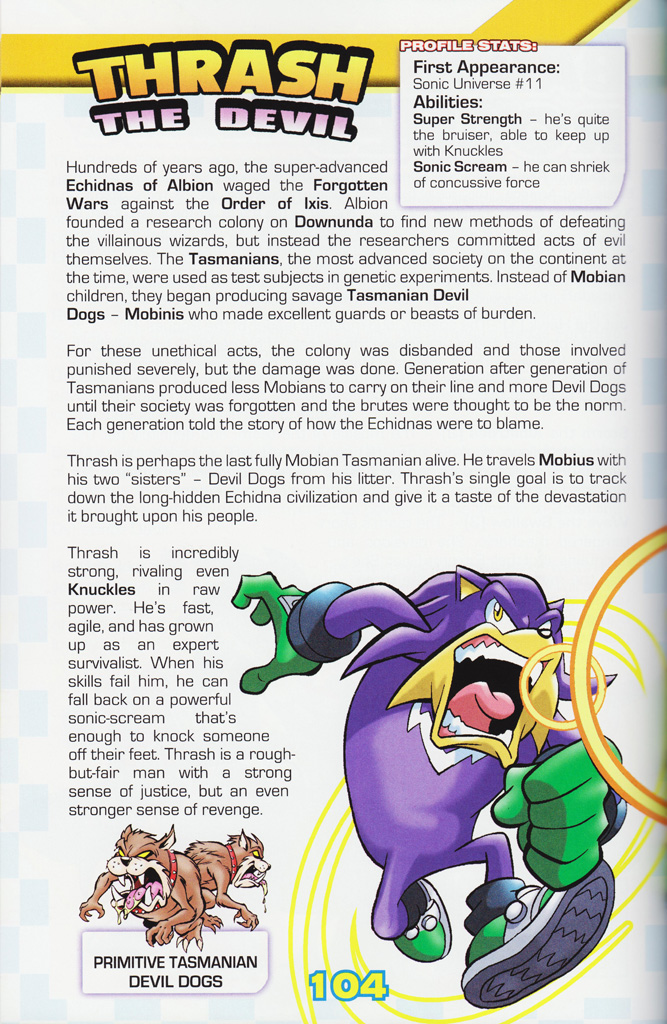 Read online Sonic the Hedgehog: The Complete Sonic Comic Encyclopedia comic -  Issue # TPB - 106
