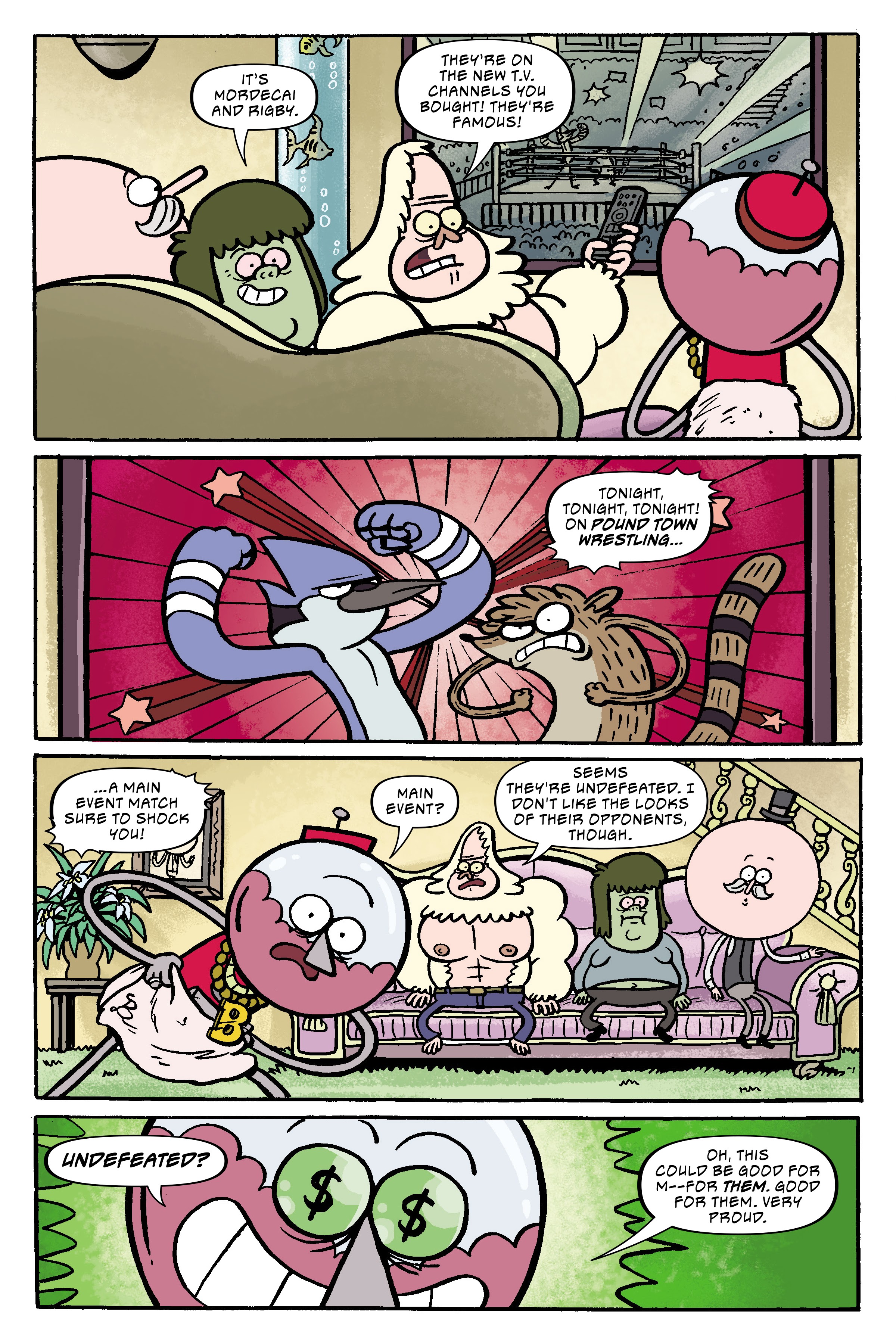 Read online Regular Show: Wrasslesplosion comic -  Issue # TPB - 57