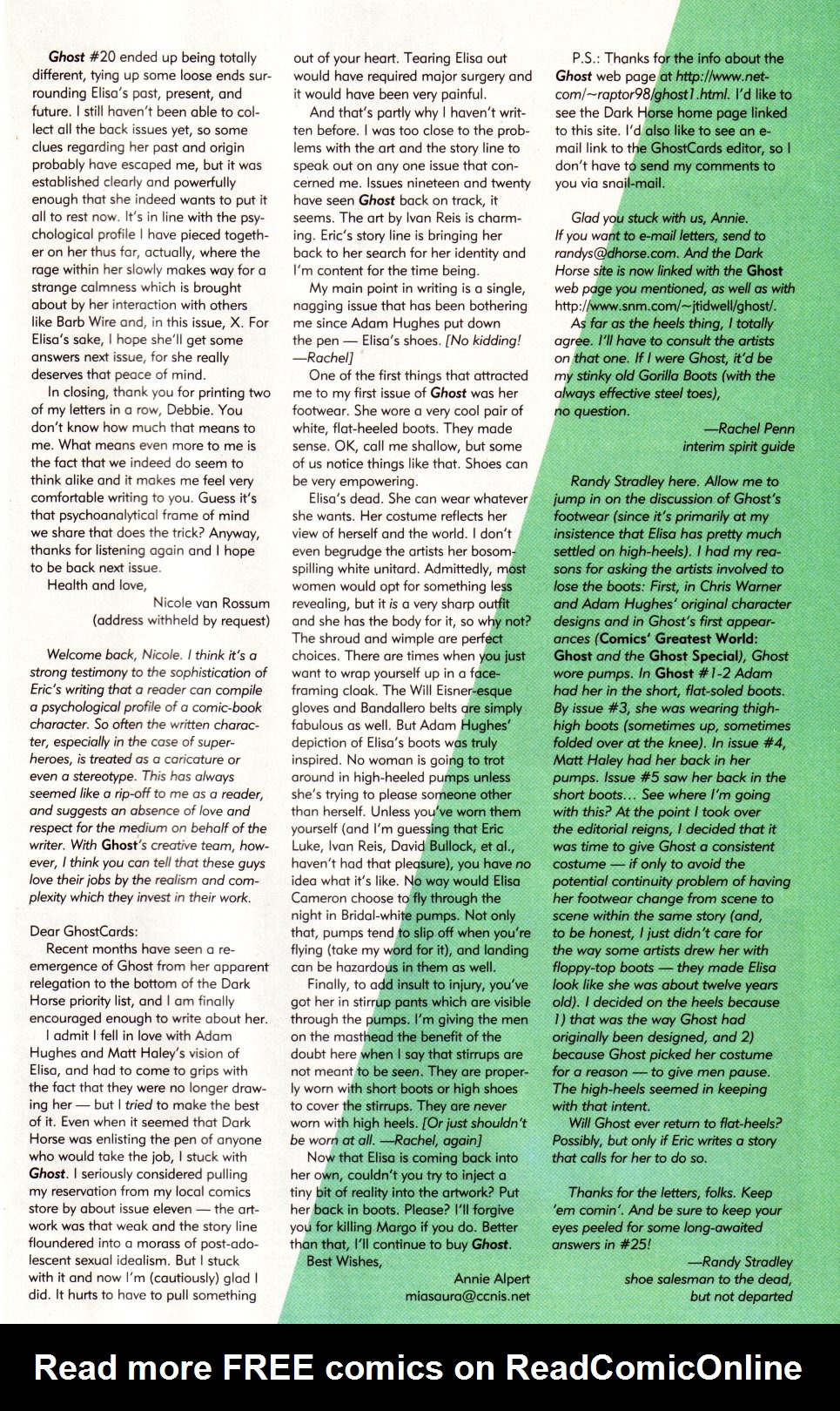 Read online Ghost (1995) comic -  Issue #24 - 27