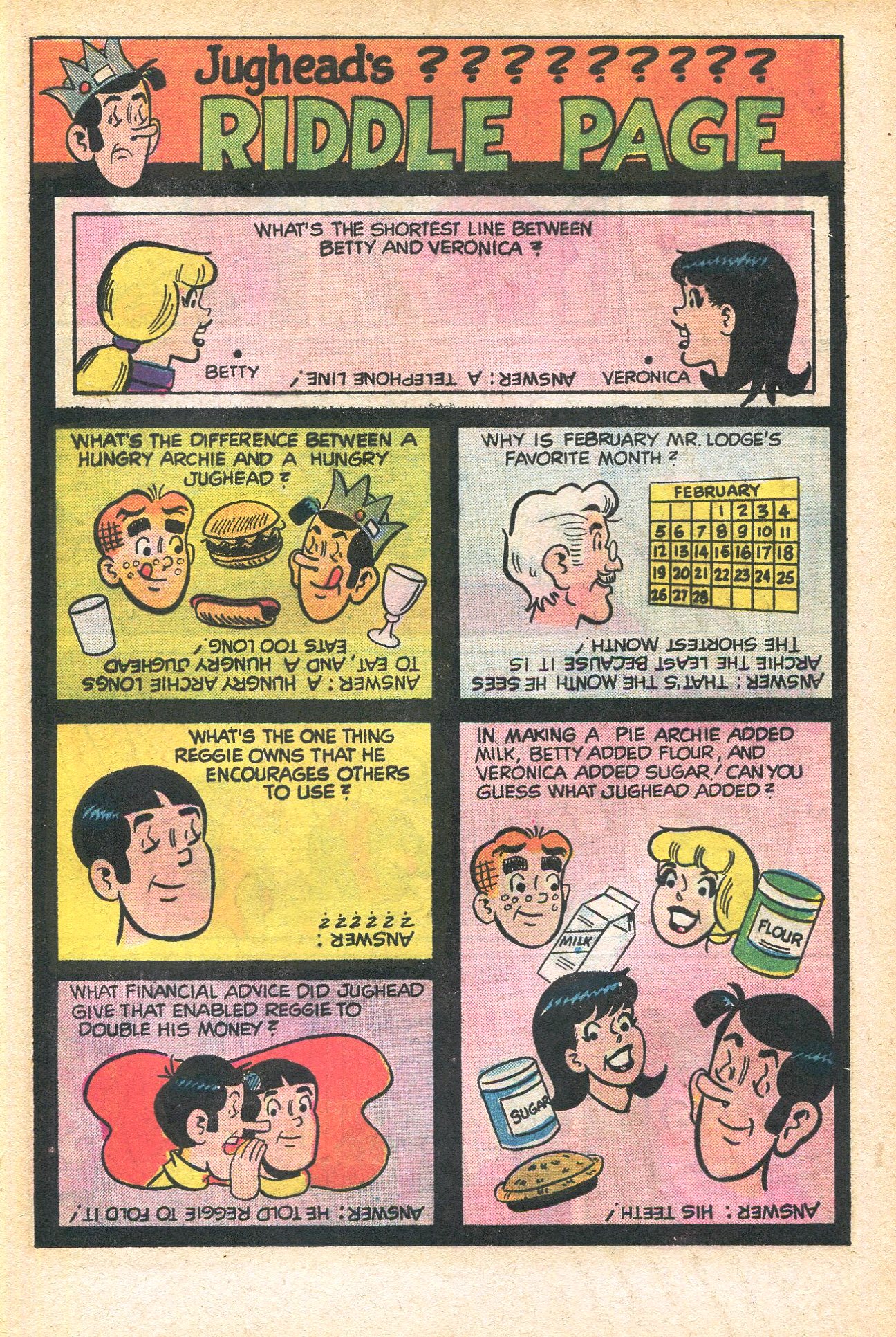 Read online Jughead's Jokes comic -  Issue #49 - 21