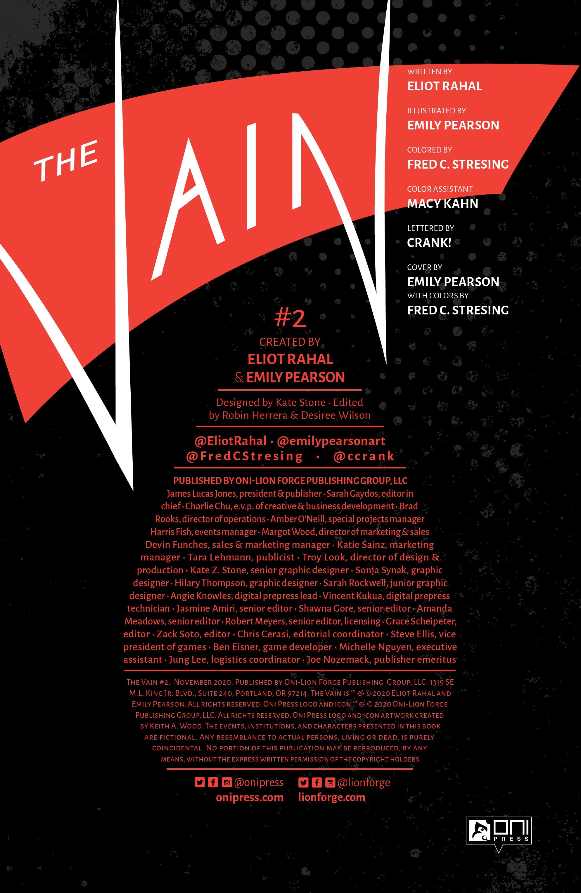 Read online The Vain comic -  Issue #2 - 2