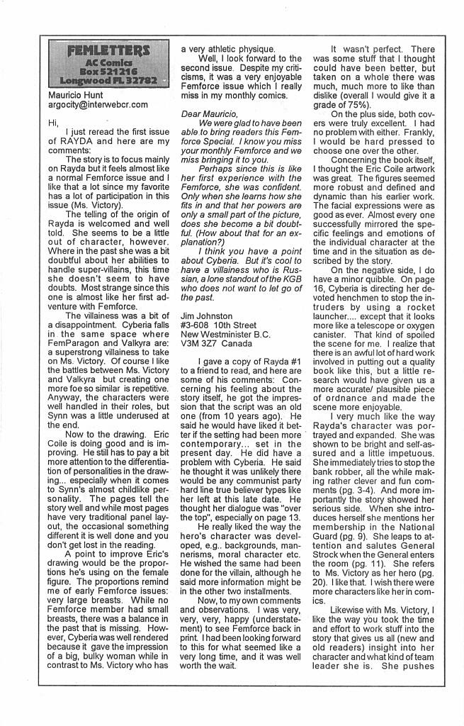 Read online FemForce Special: Rayda The Cyberian Connection comic -  Issue #3 - 26