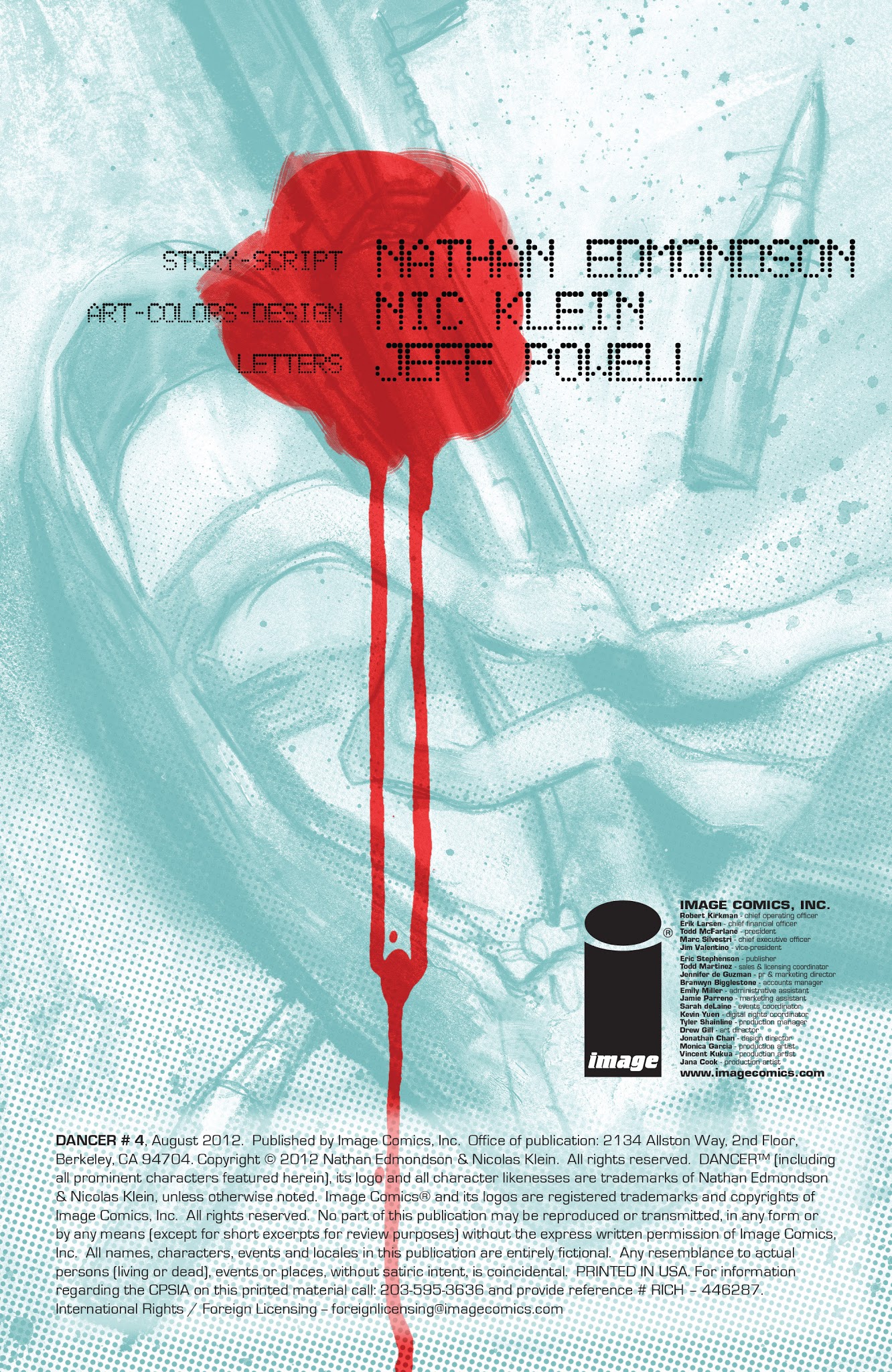 Read online Dancer comic -  Issue #4 - 2