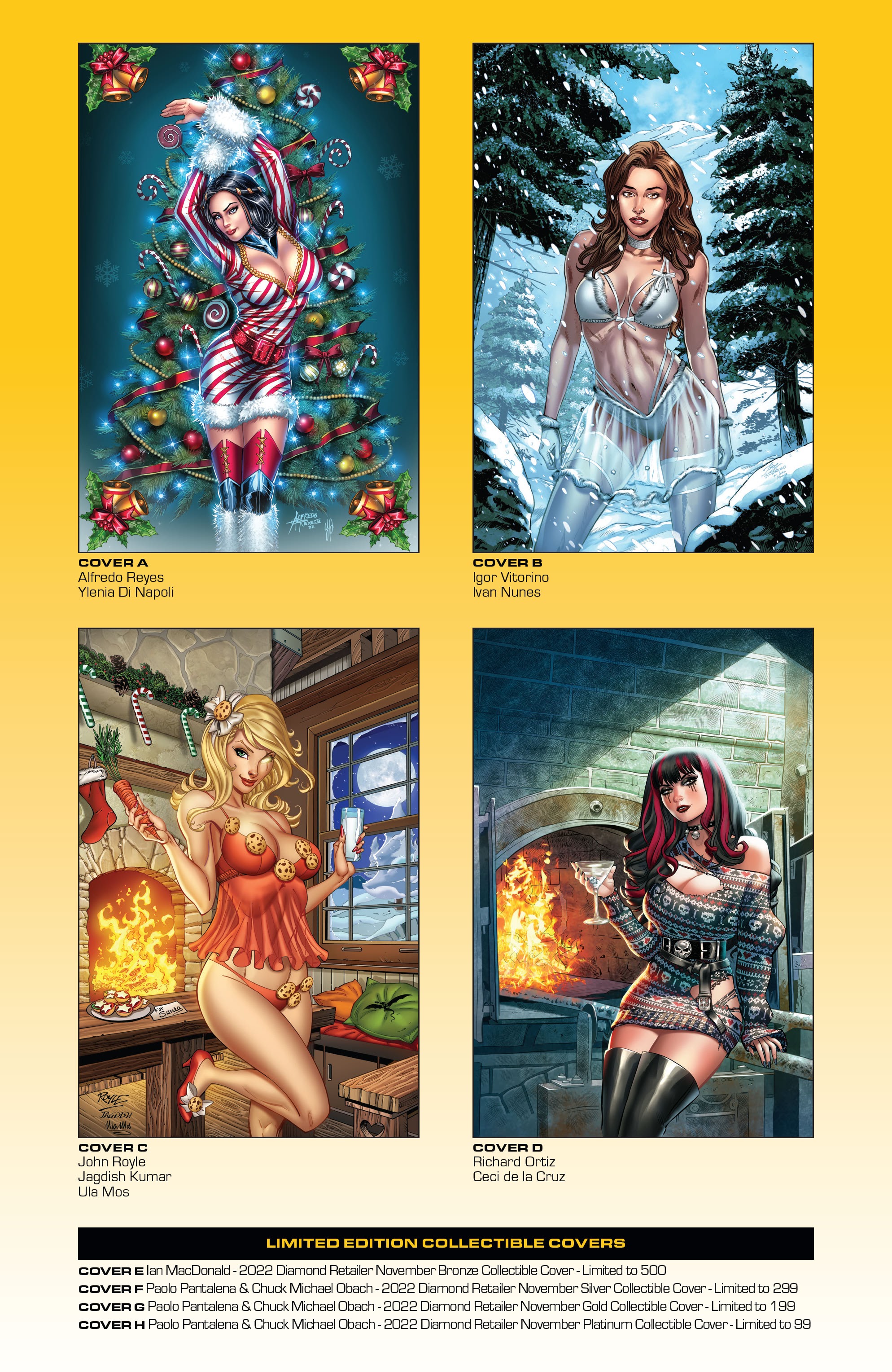 Read online Grimm Fairy Tales 2022 Holiday Pinup Special comic -  Issue # Full - 38