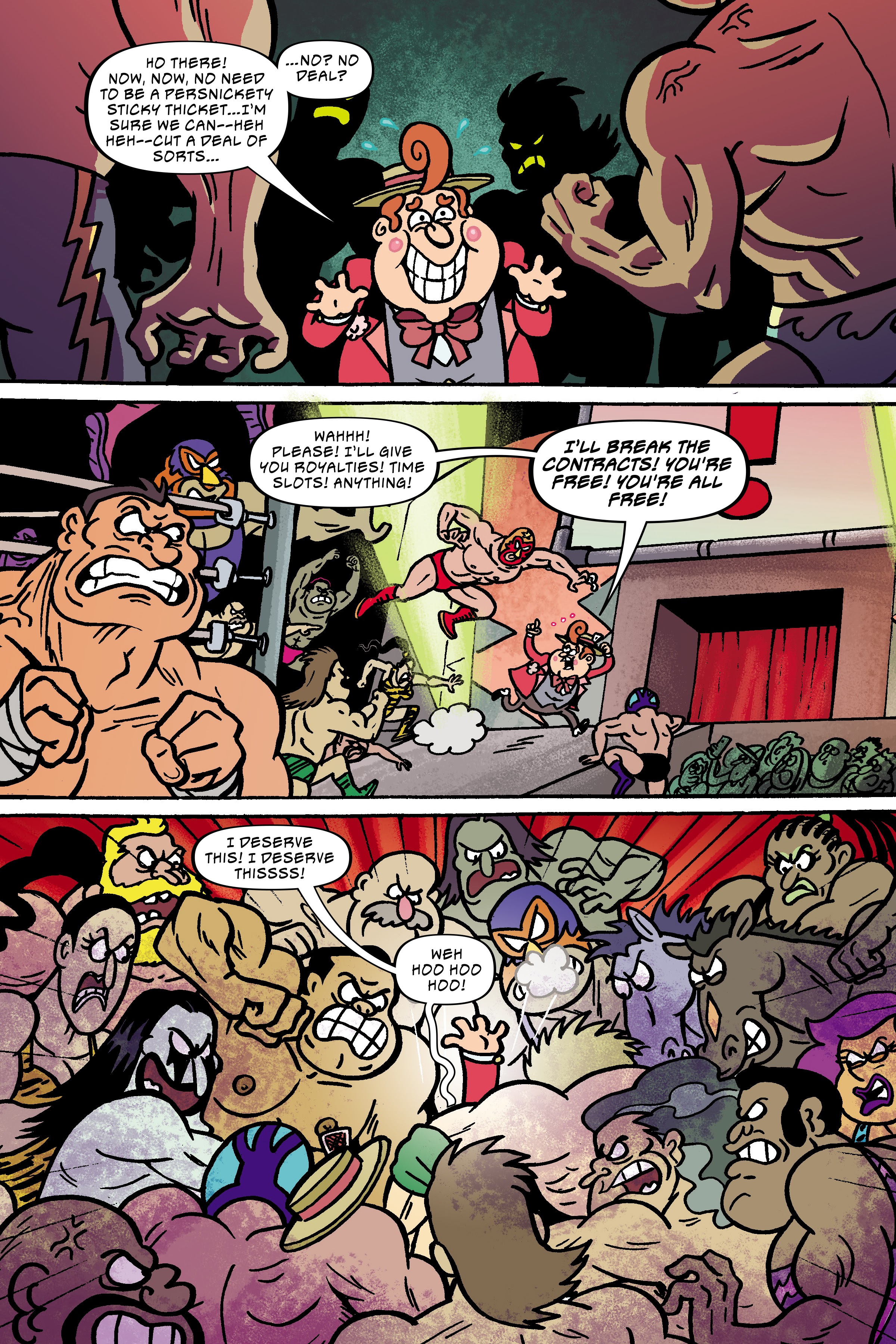Read online Regular Show: Wrasslesplosion comic -  Issue # TPB - 109