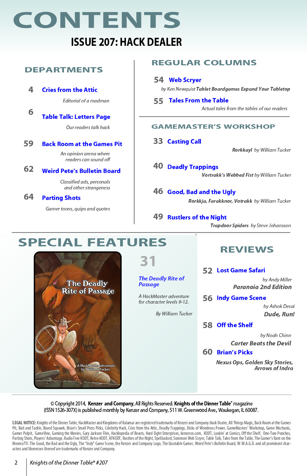 Read online Knights of the Dinner Table comic -  Issue #207 - 4