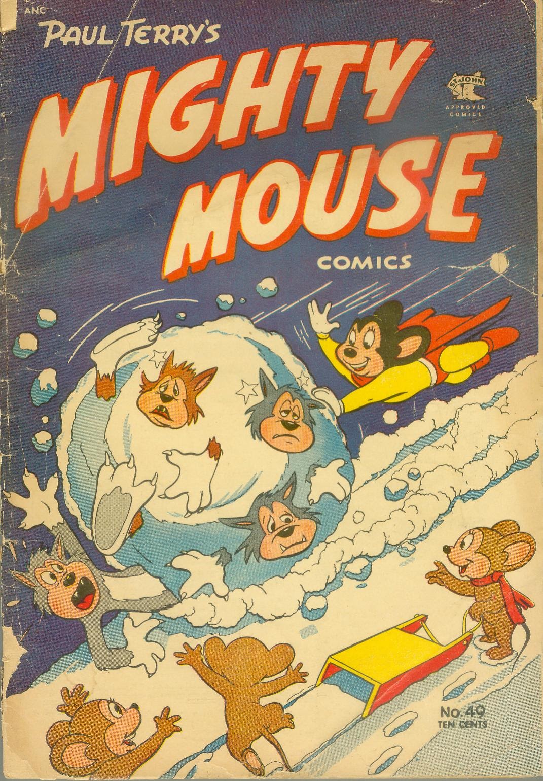 Read online Paul Terry's Mighty Mouse Comics comic -  Issue #49 - 1