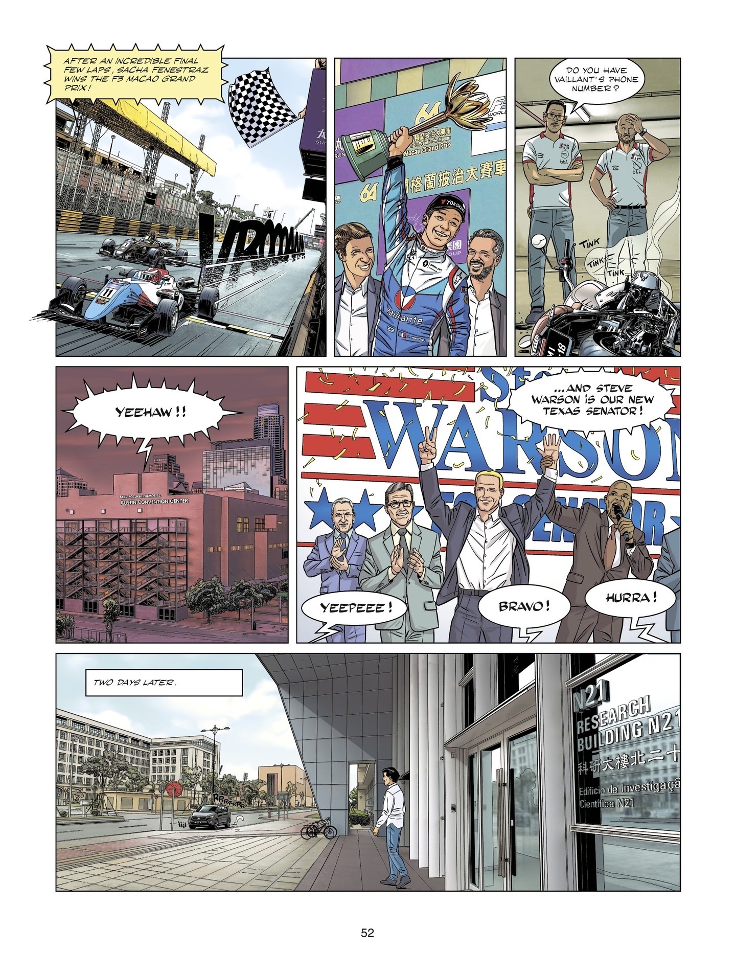 Read online Michel Vaillant comic -  Issue #7 - 52