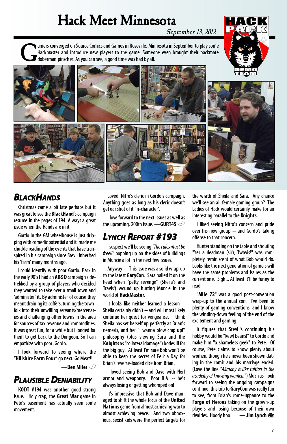 Read online Knights of the Dinner Table comic -  Issue #195 - 9