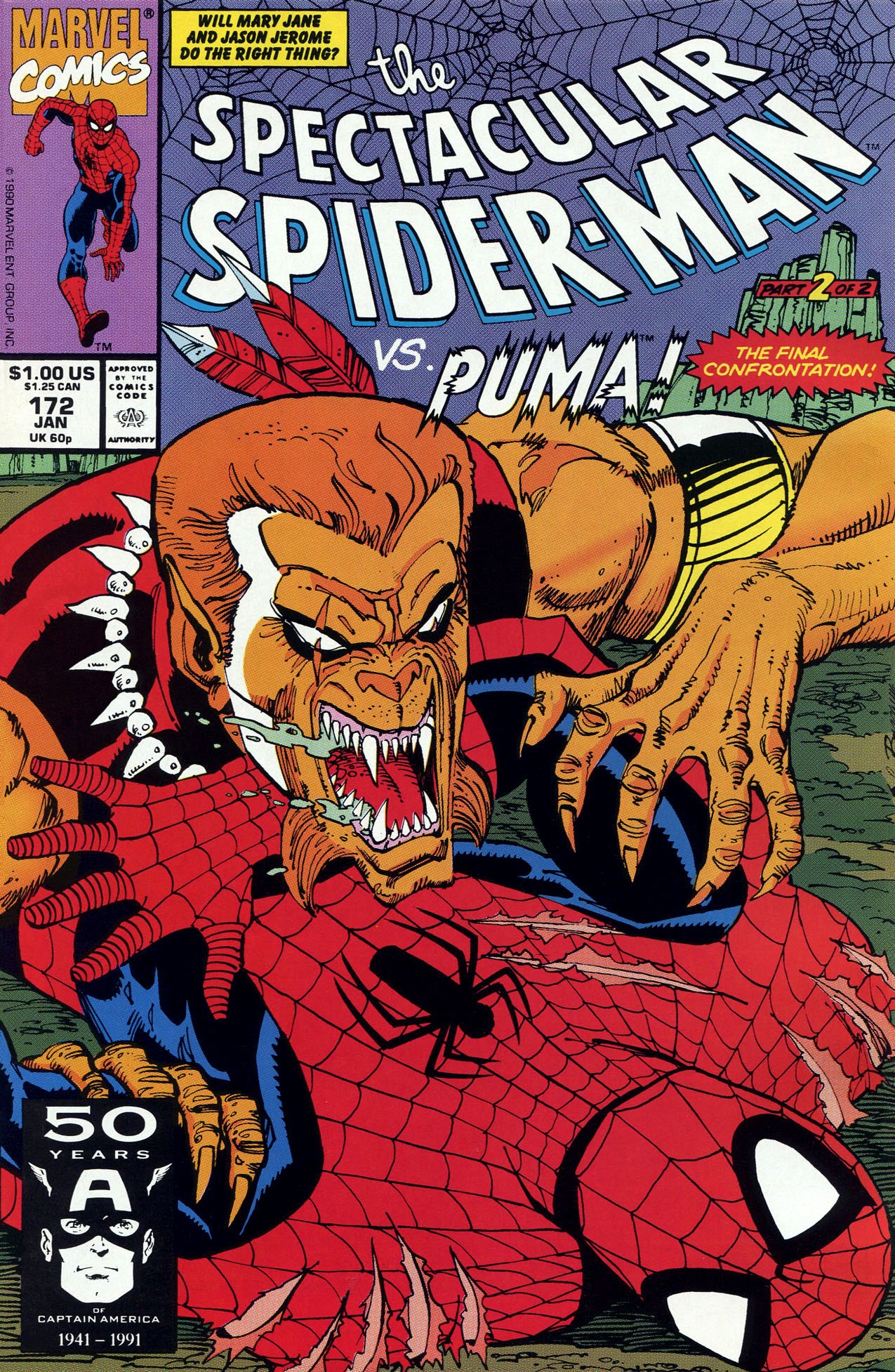 Read online The Spectacular Spider-Man (1976) comic -  Issue #172 - 1