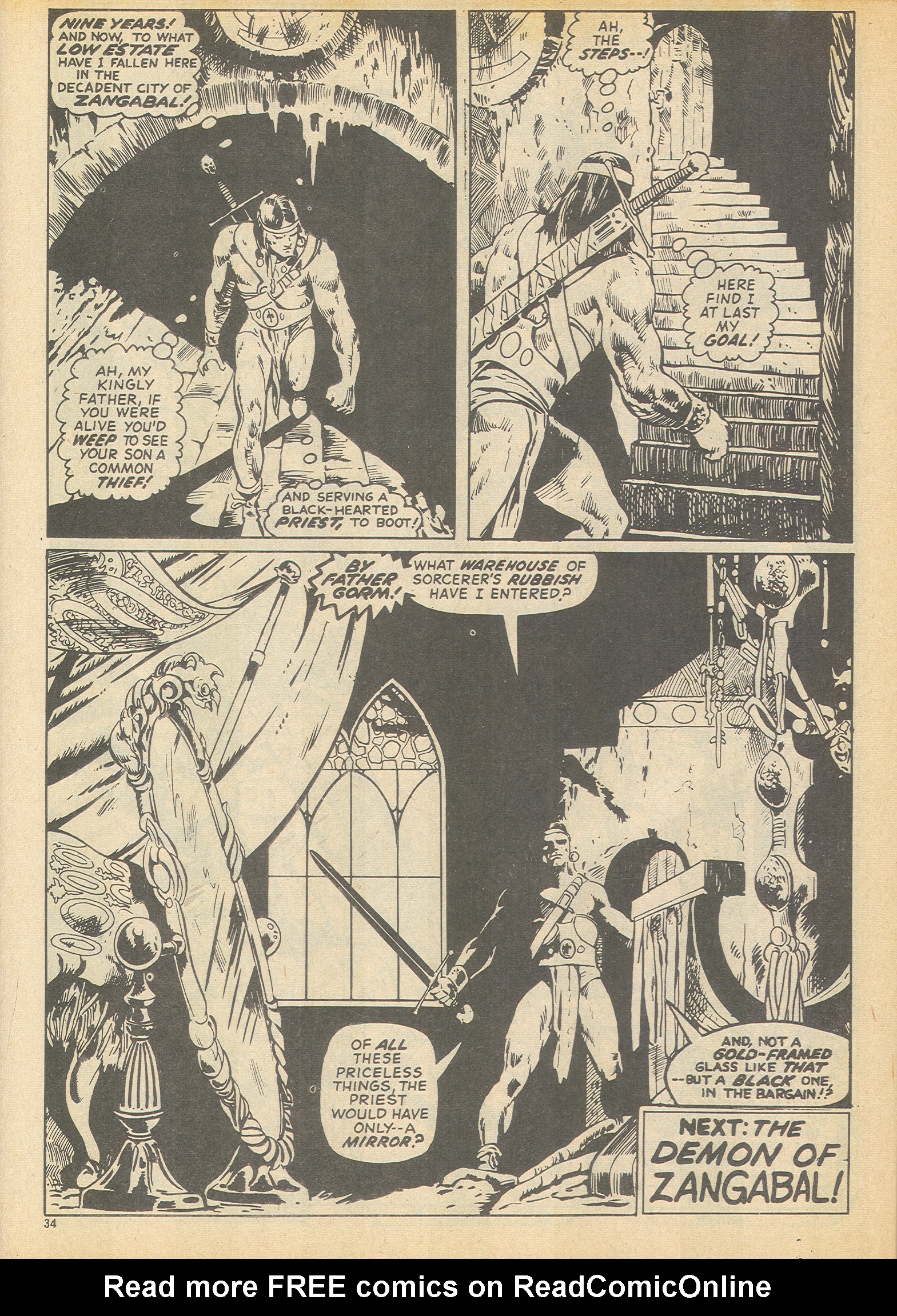 Read online The Savage Sword of Conan (1975) comic -  Issue #13 - 34