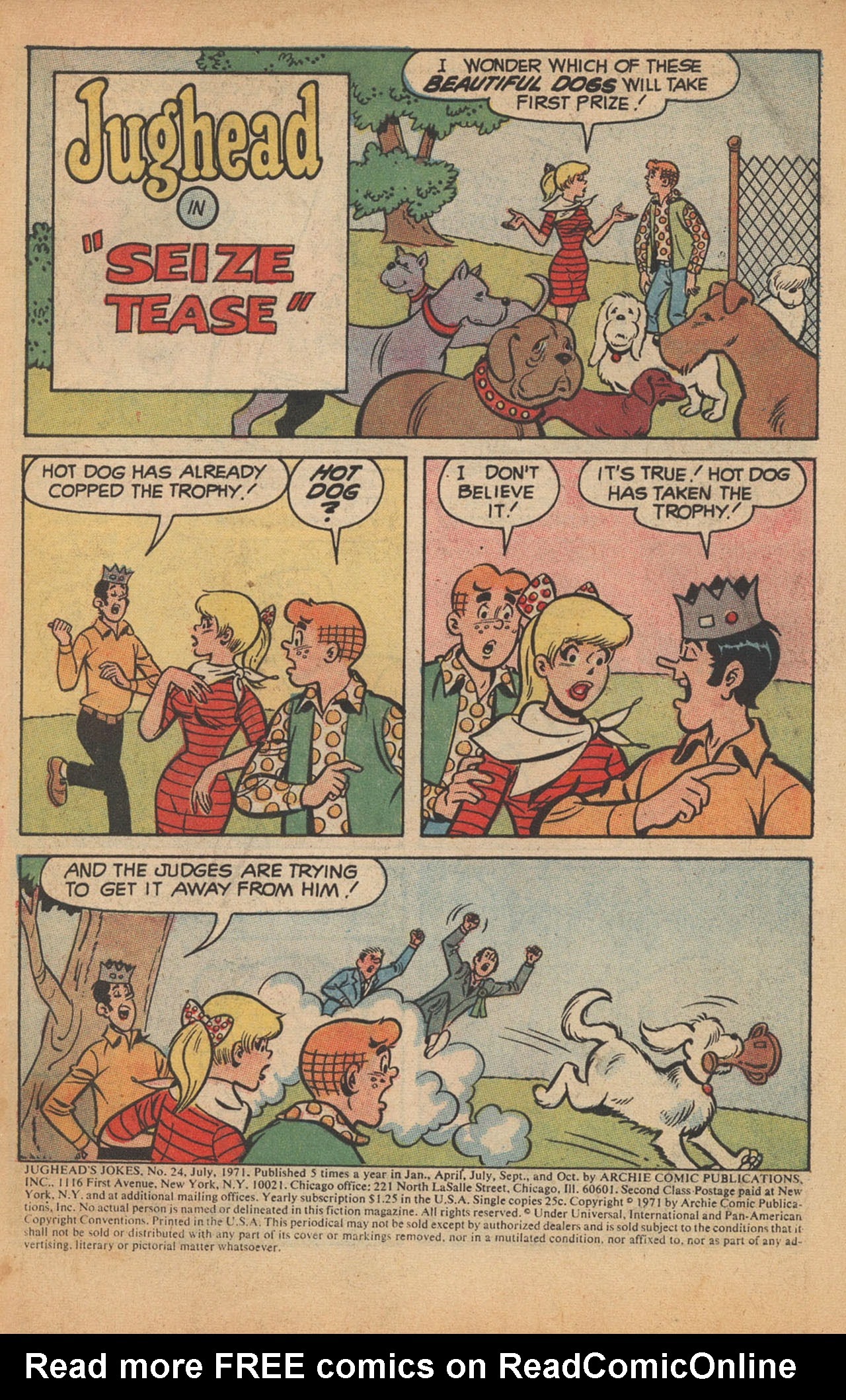 Read online Jughead's Jokes comic -  Issue #24 - 3
