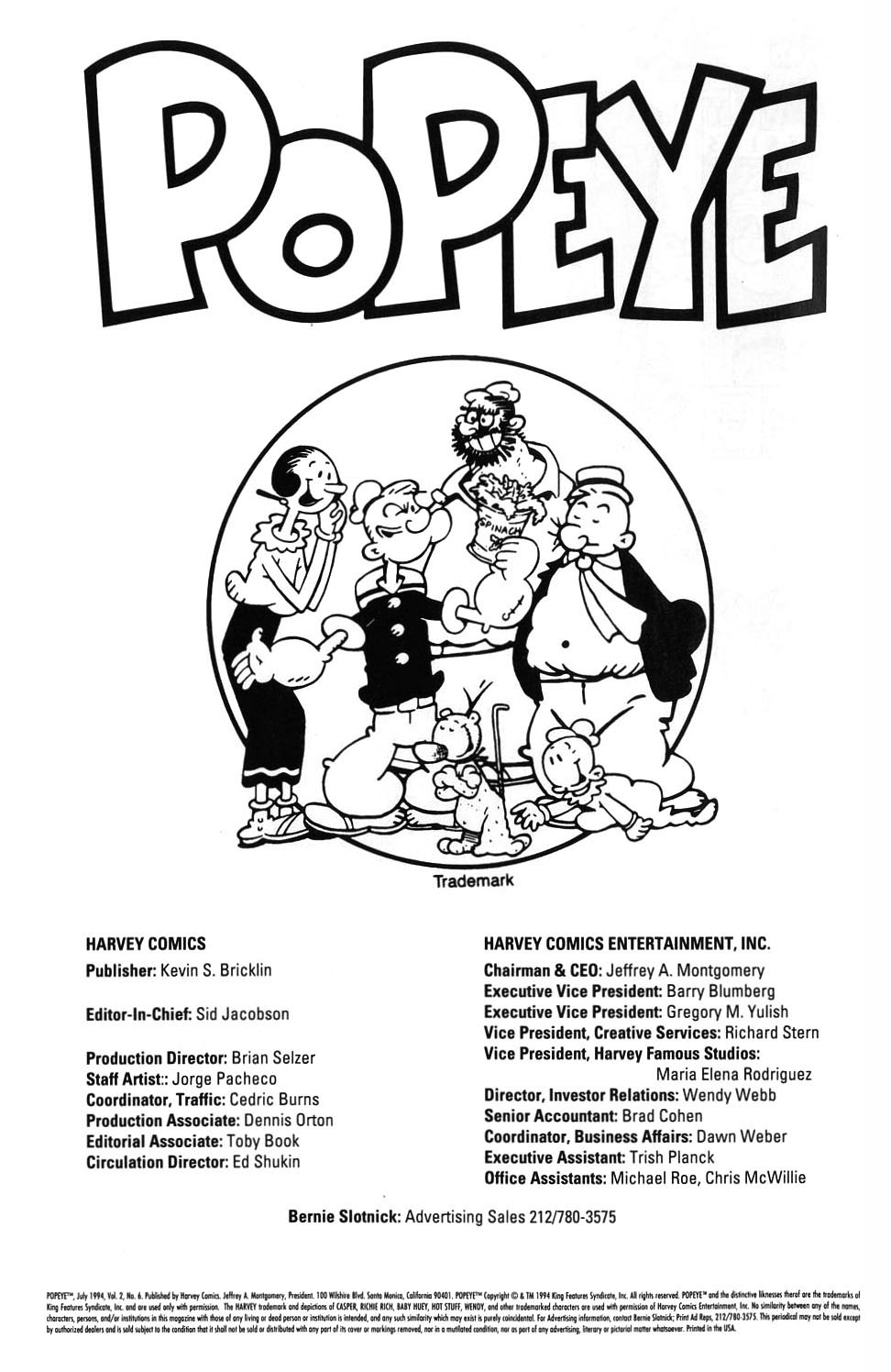Read online Popeye (1993) comic -  Issue #6 - 2
